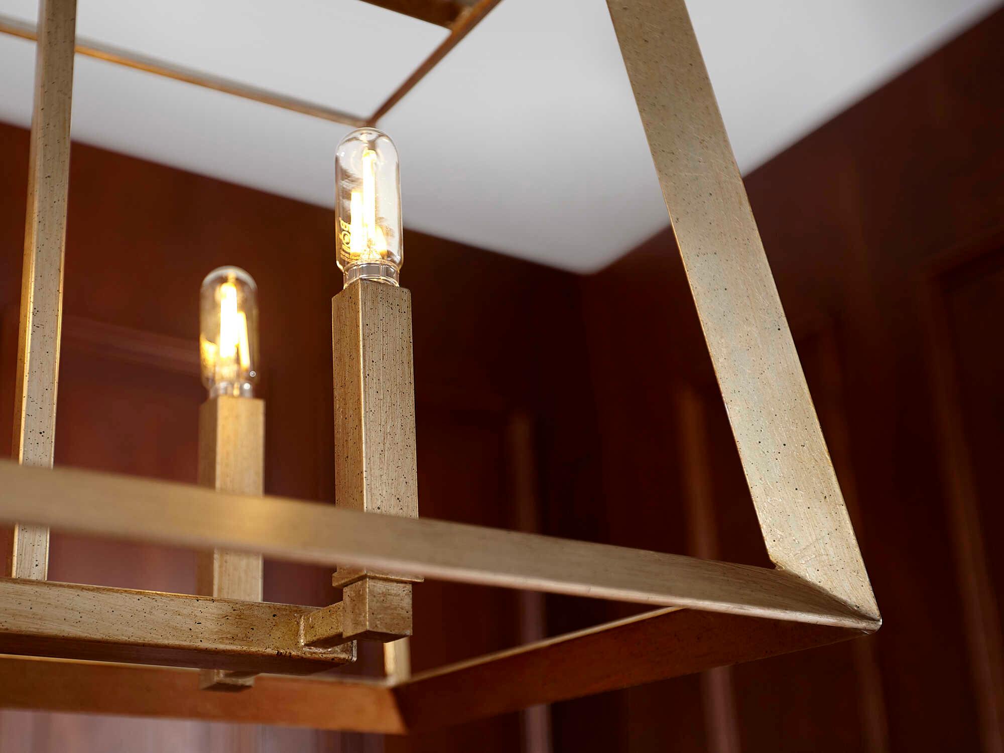 Cyan Design Hyperion 6-Light Aged Silver Leaf Island Pendant