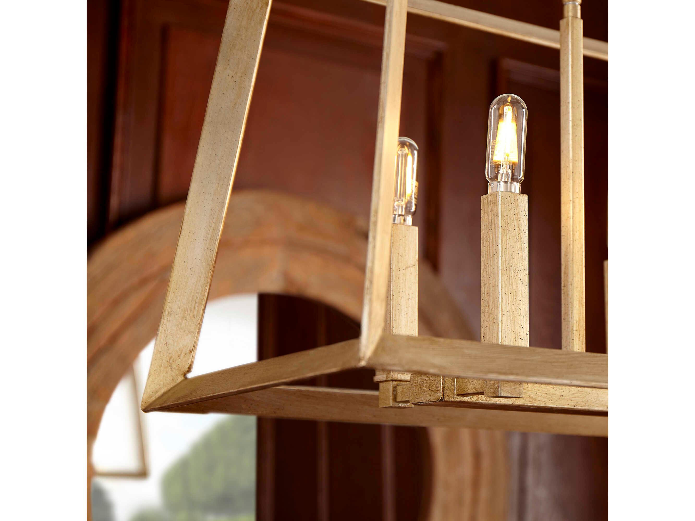 Cyan Design Hyperion 8-Light Aged Silver Leaf Island Pendant