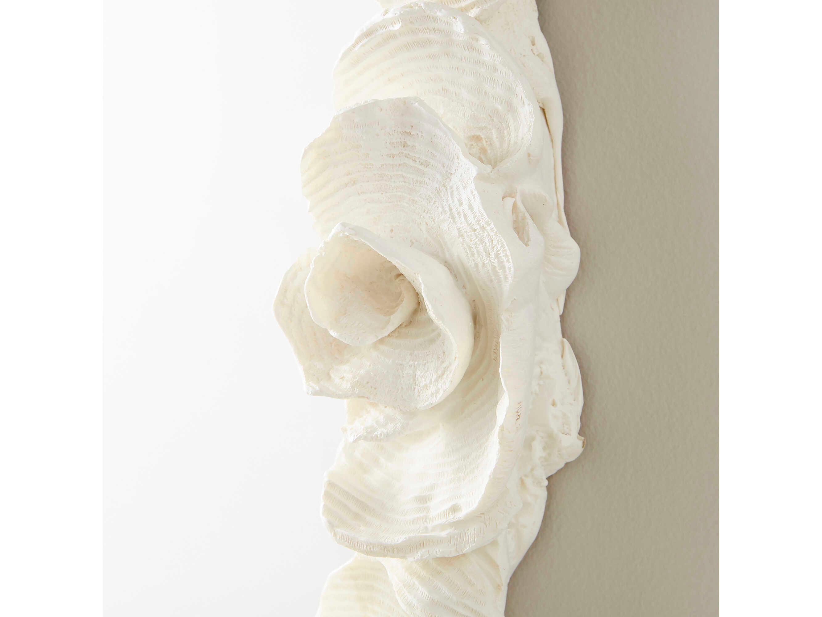 Cyan Design Gardenia White Oval Wall Mirror