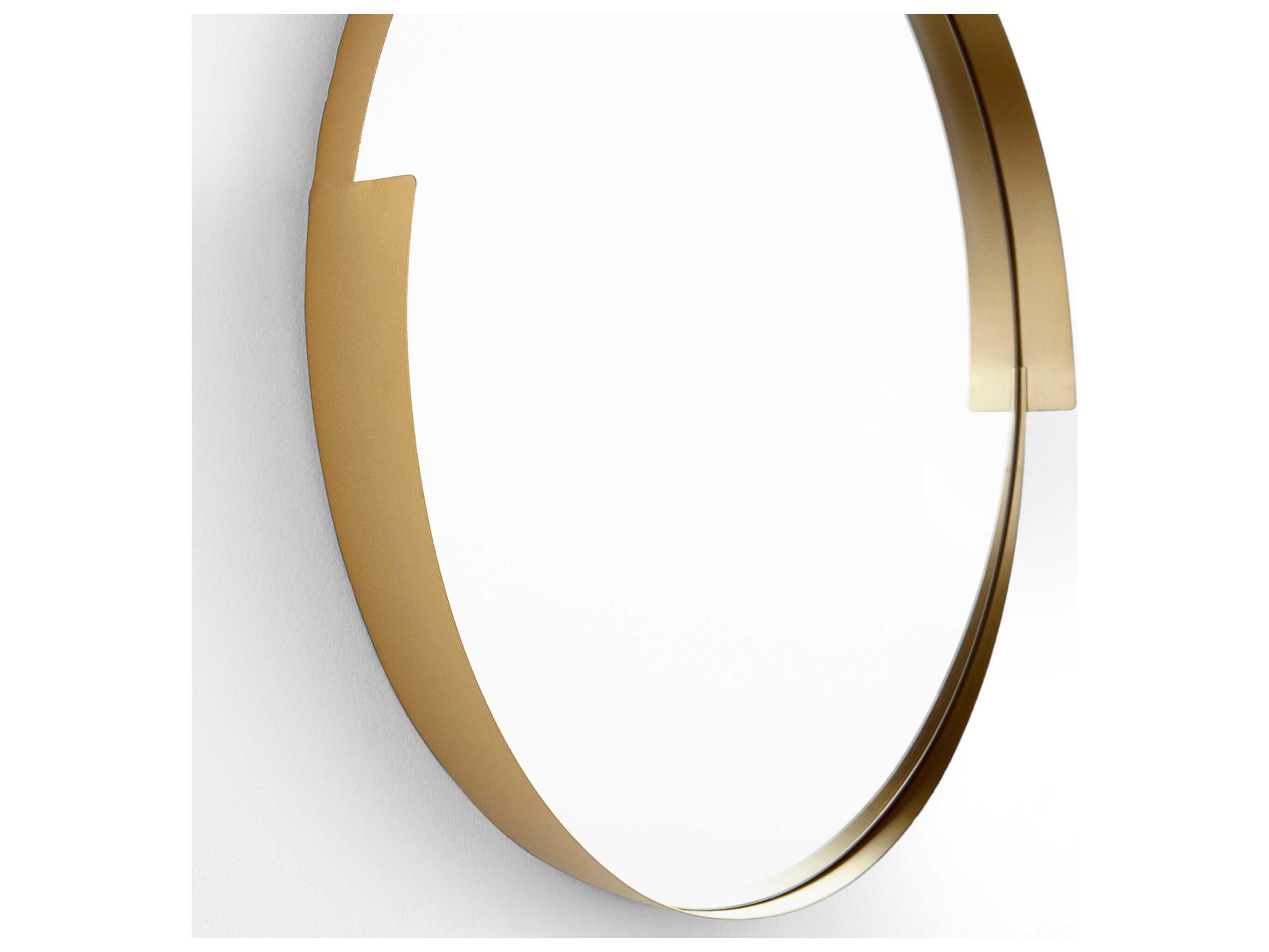 Cyan Design Gilded Gold Round Wall Mirror