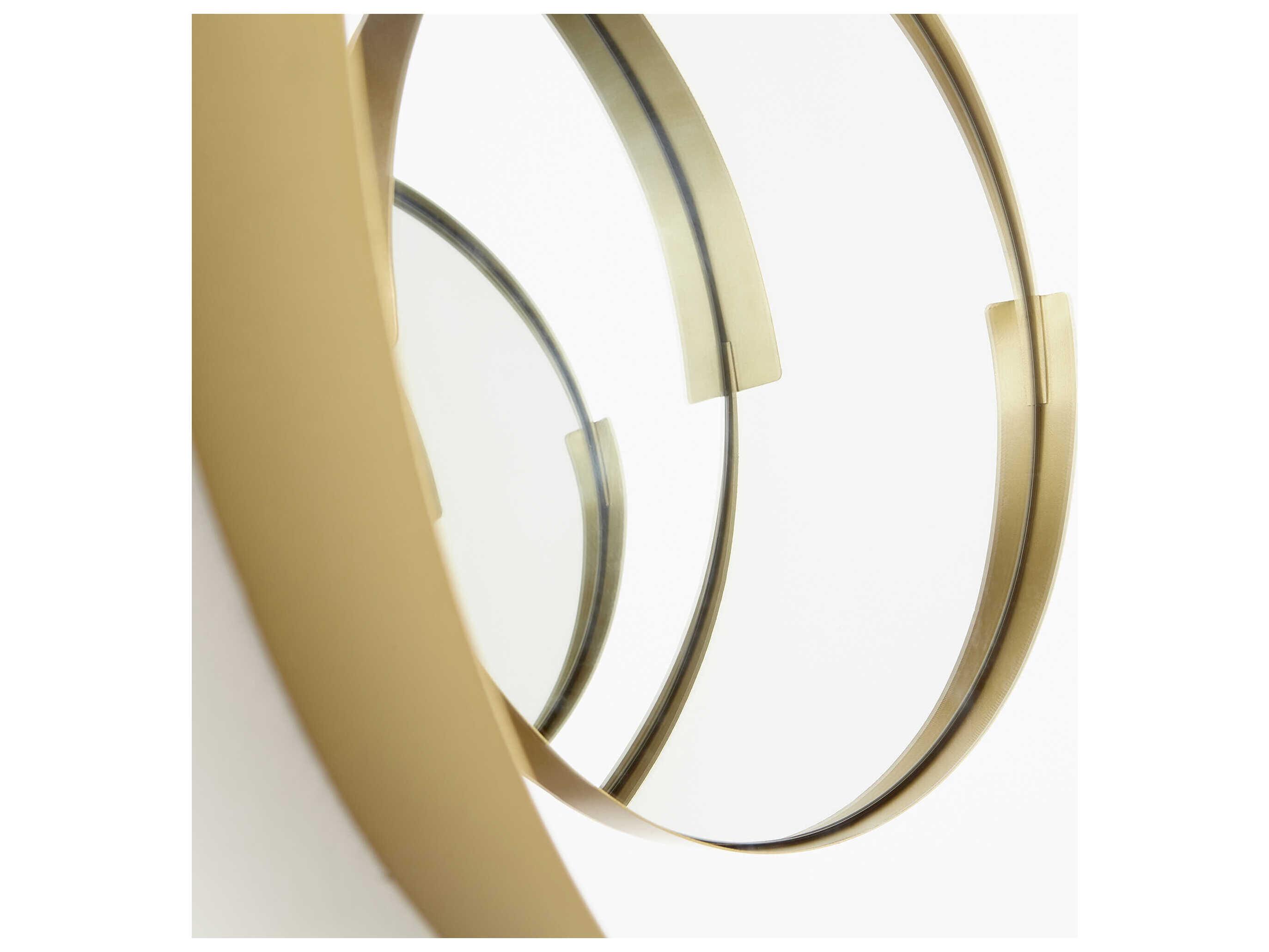 Cyan Design Gilded Gold Round Wall Mirror