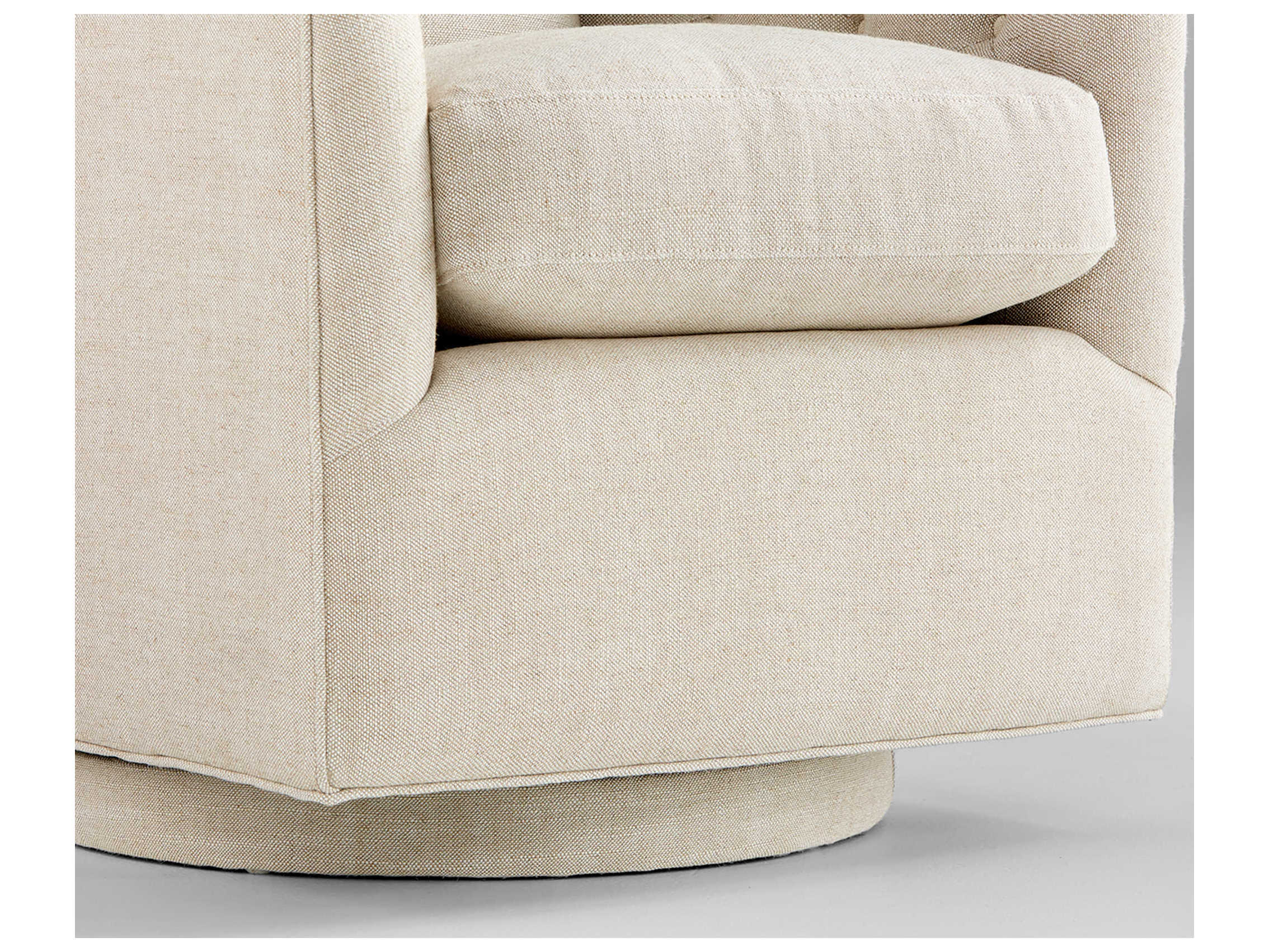 Cyan Design Swivel Silver Fabric Accent Chair