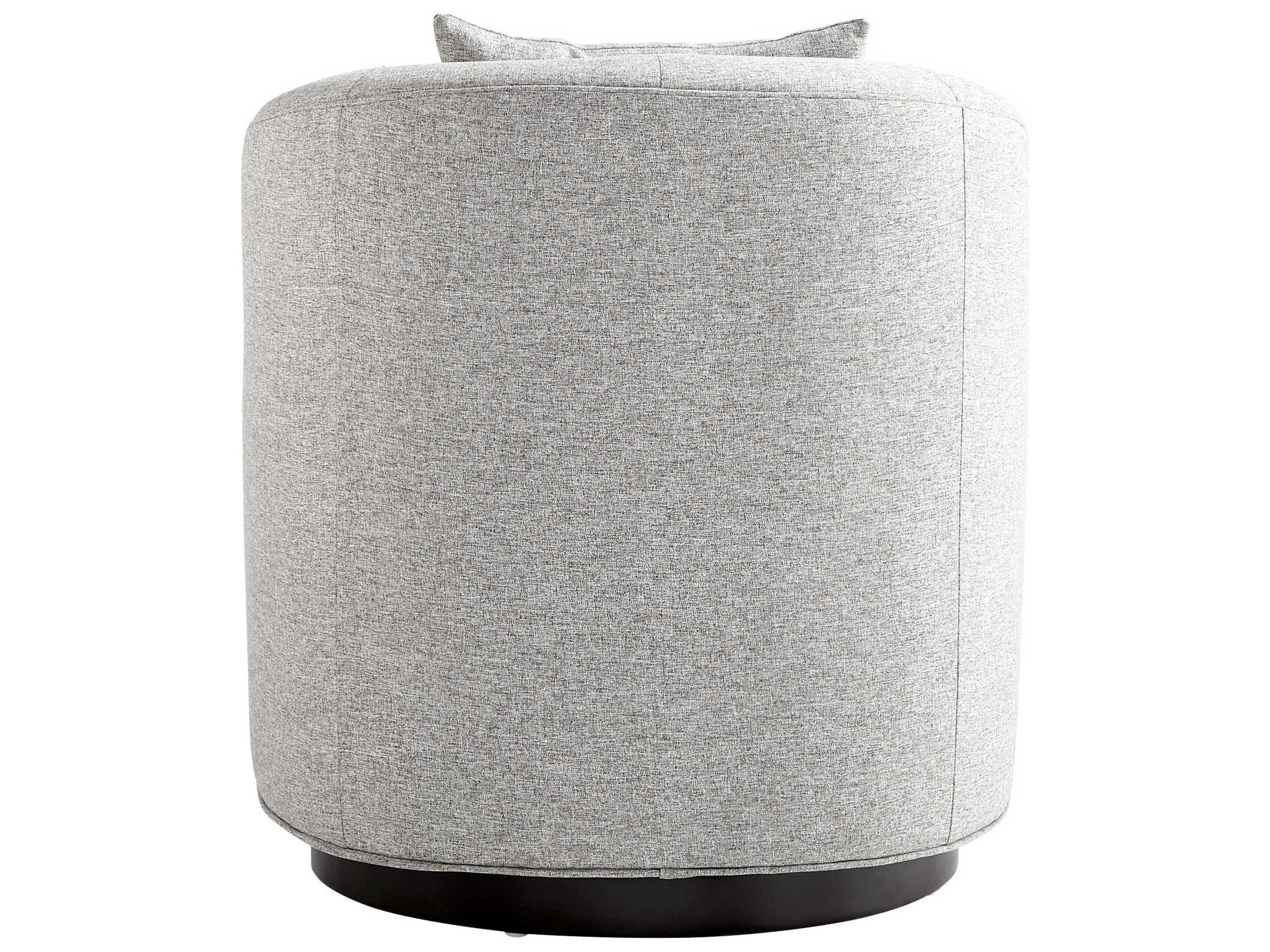 Cyan Design Swivel Gray Fabric Accent Chair