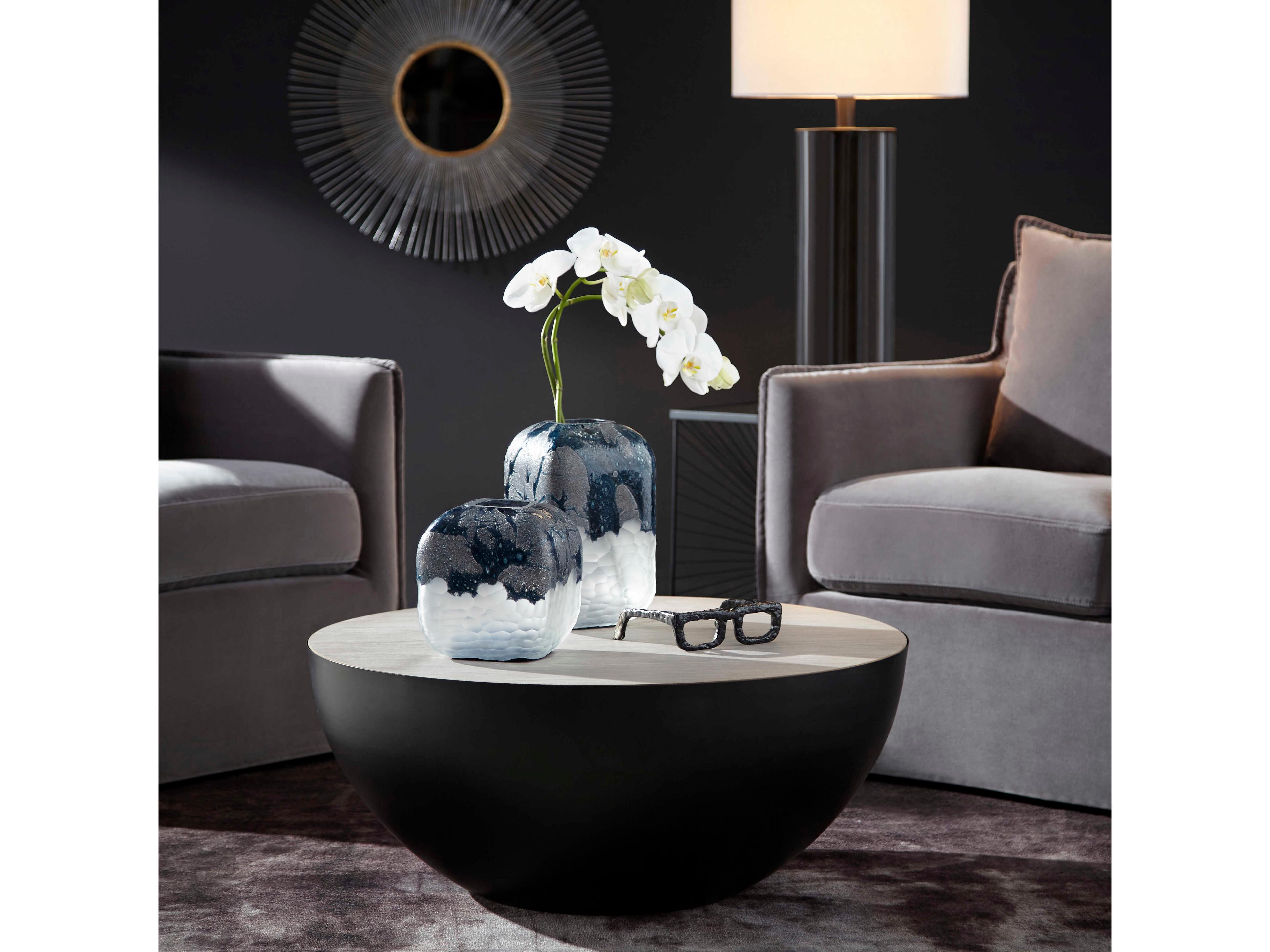 Cyan Design Round Wood Graphite Coffee Table