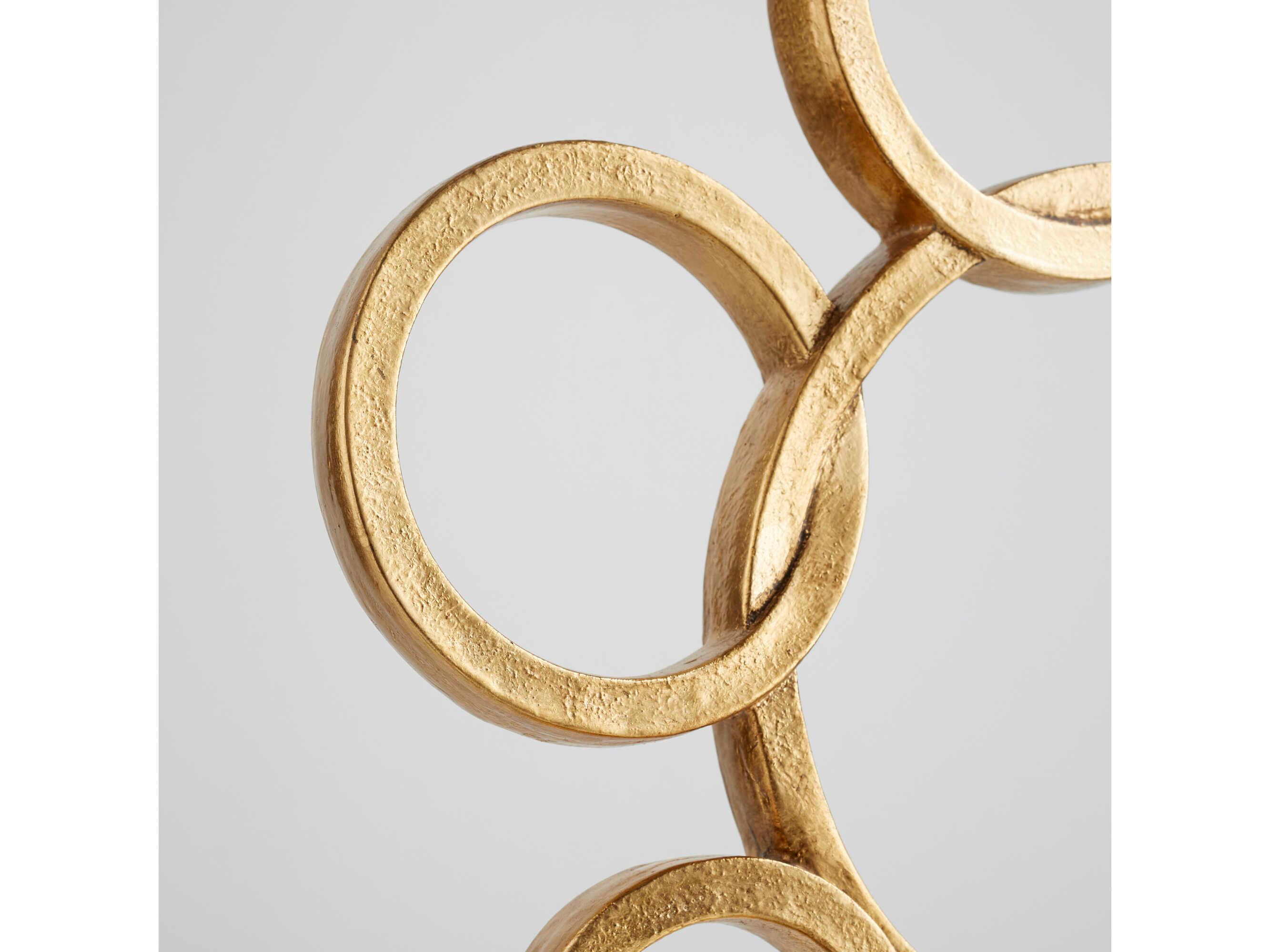 Cyan Design Cercles Silver Gold Gray Paper Shade Buffet Lamp