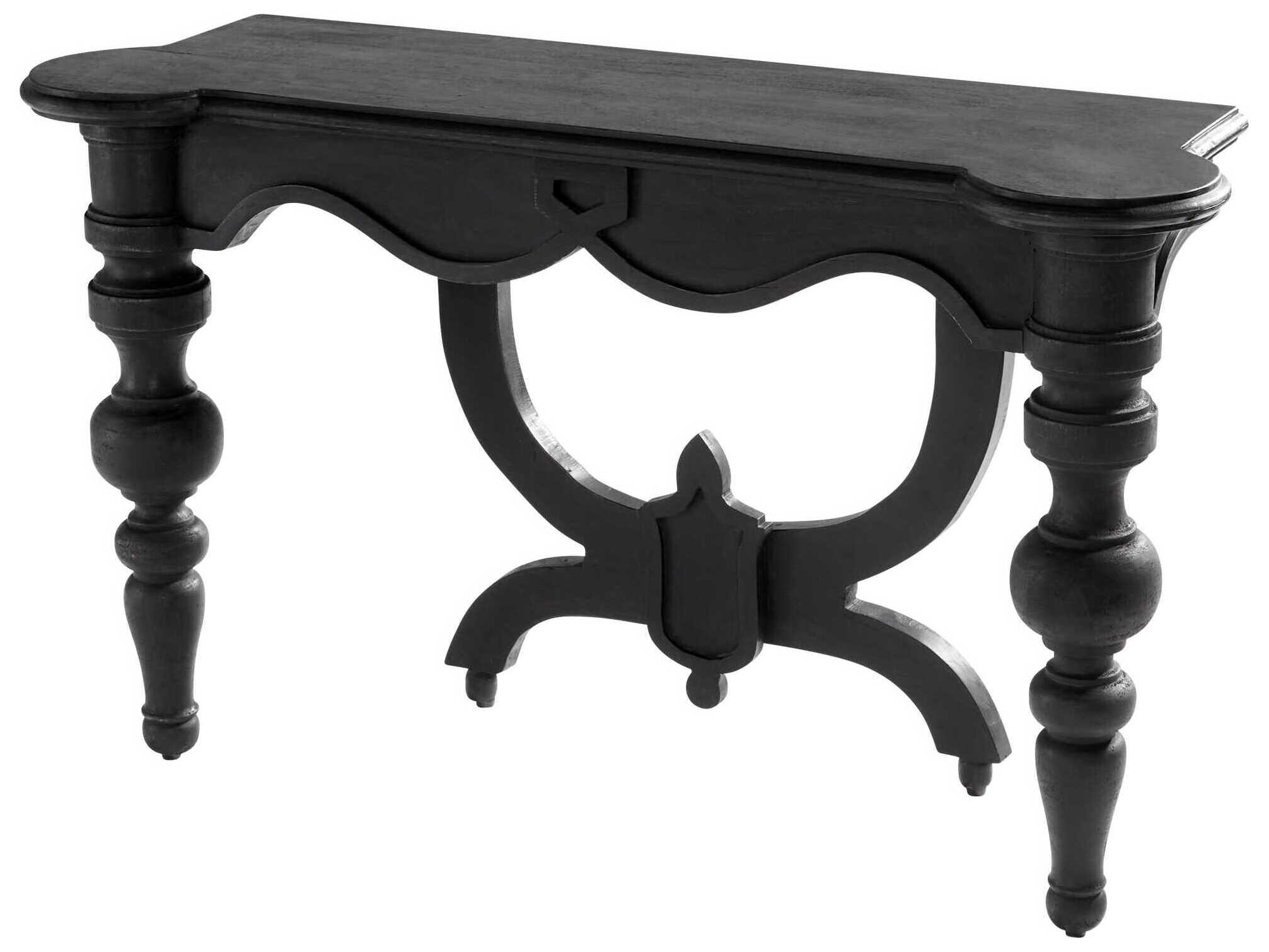 Cyan Design Rectangular Wood Black Console Table