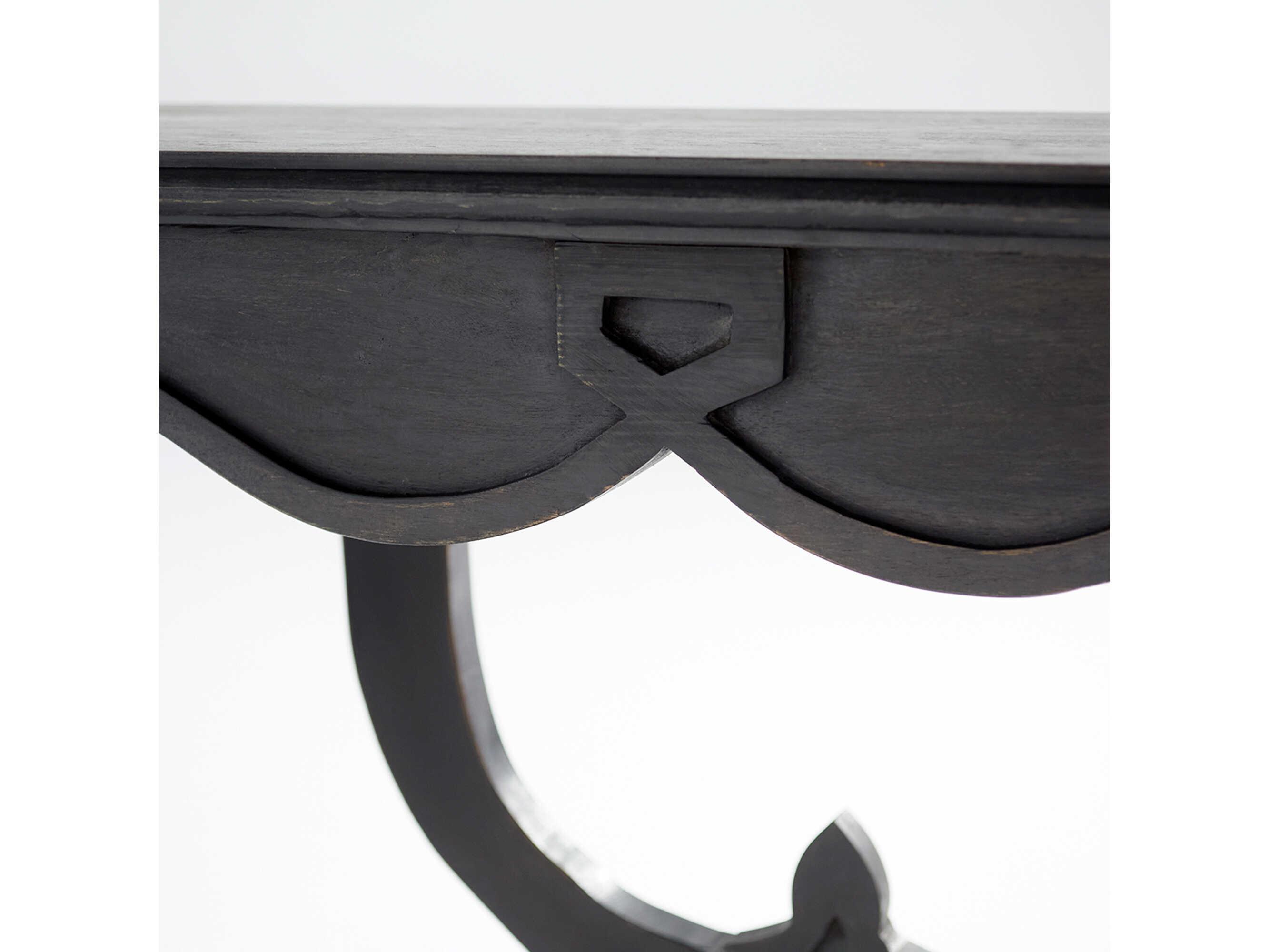 Cyan Design Rectangular Wood Black Console Table