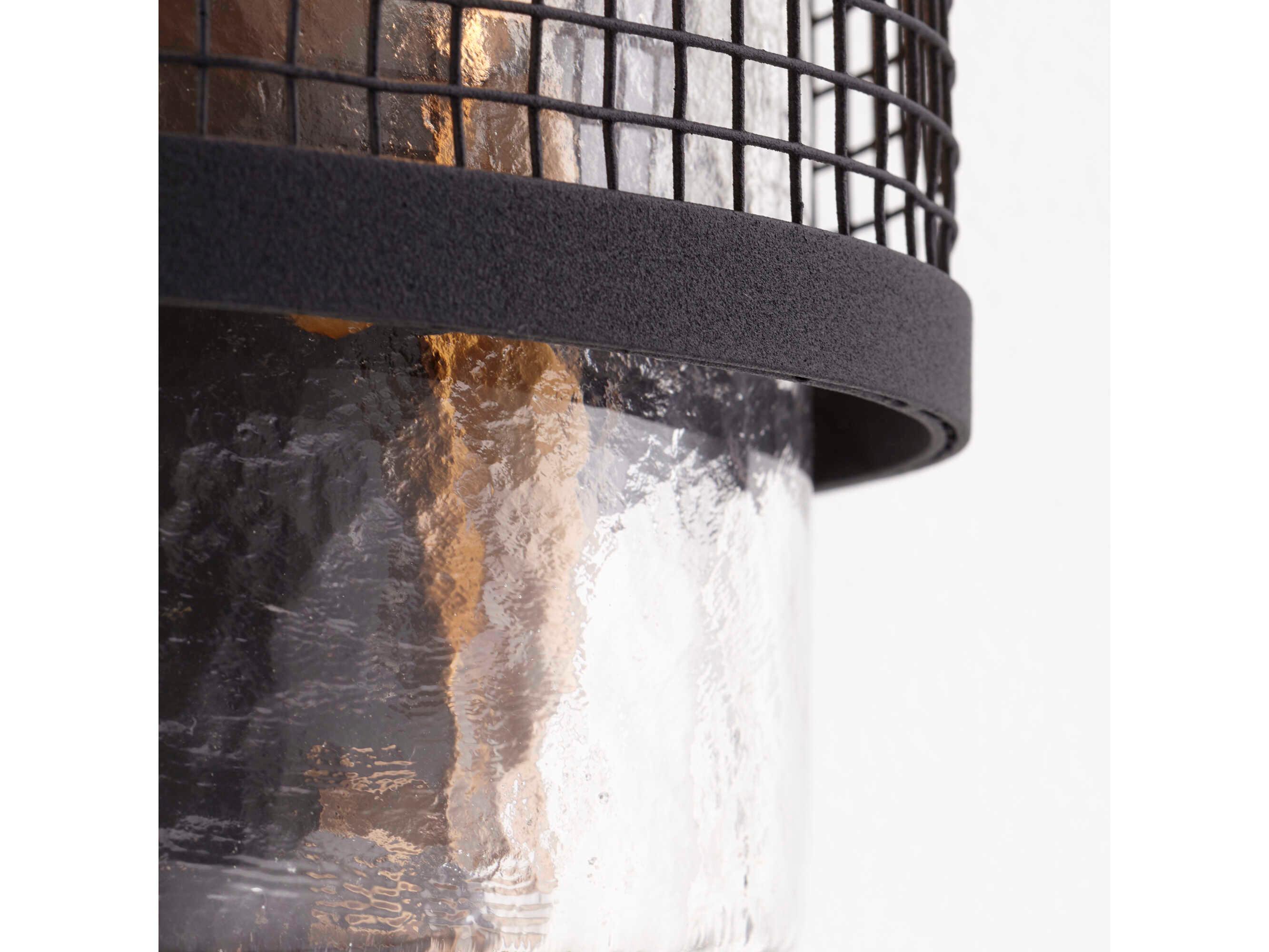 Cyan Design 2-Light Noir Aged Brass Black Glass Wall Sconce