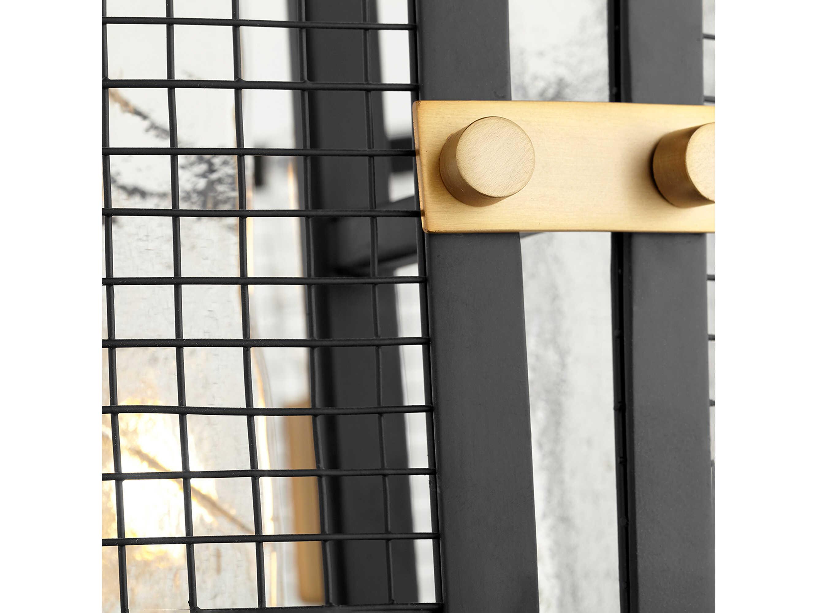 Cyan Design 4-Light Noir Aged Brass Black Glass Candelabra Chandelier