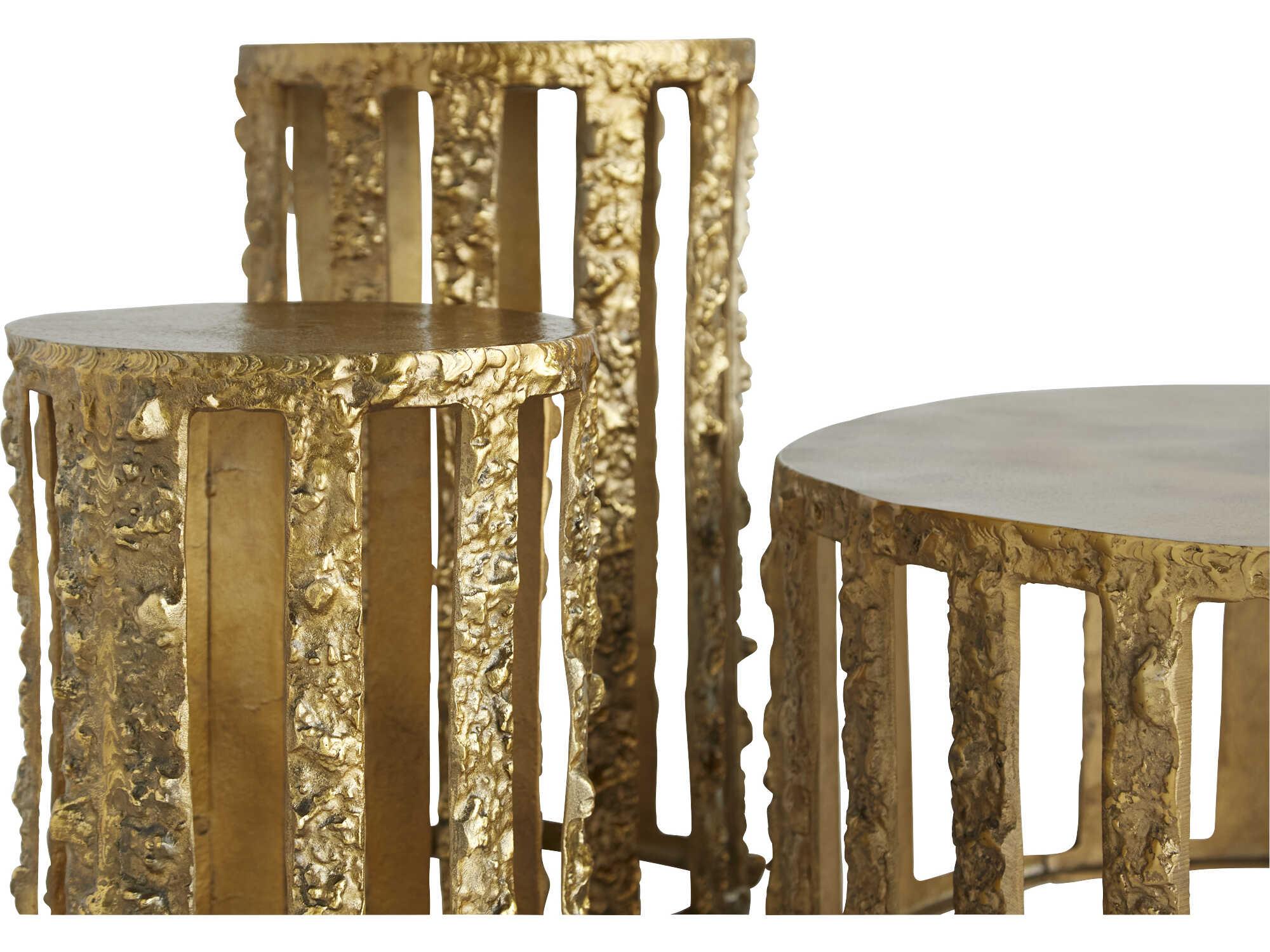 Cyan Design Round Metal Gold Coffee Table