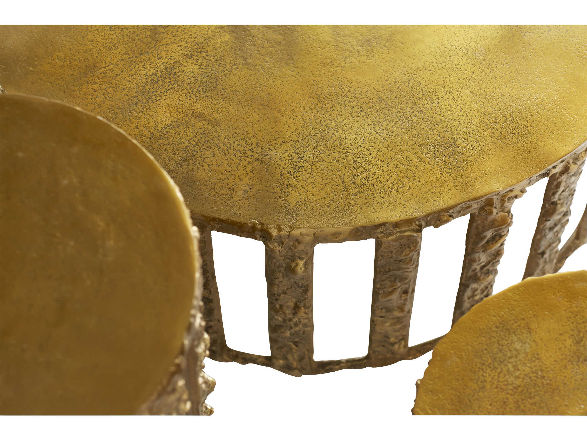 Cyan Design Round Metal Gold Coffee Table