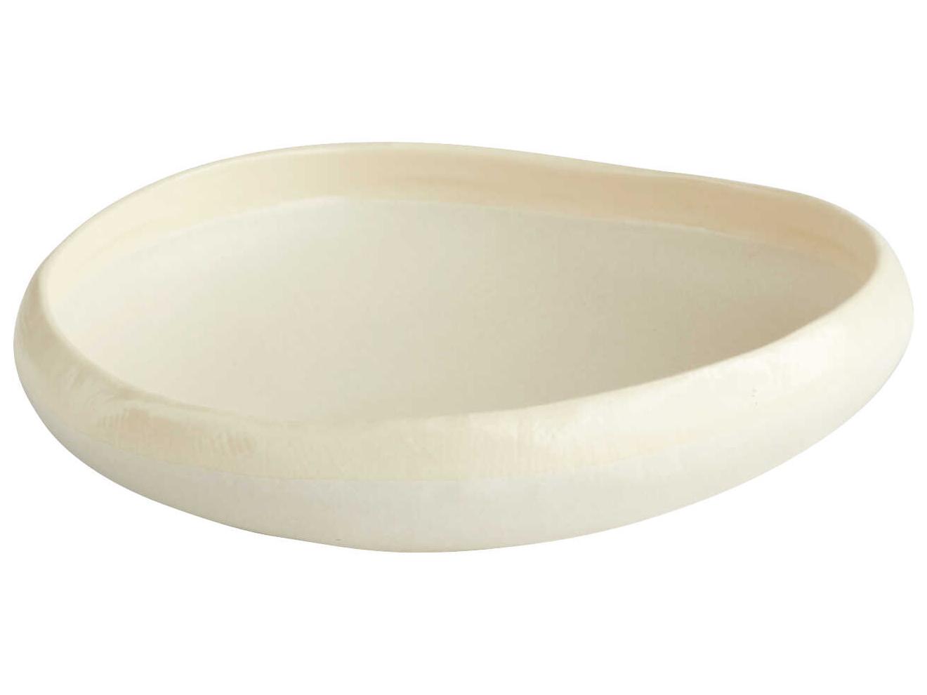Cyan Design Elon White 8" Decorative Bowl