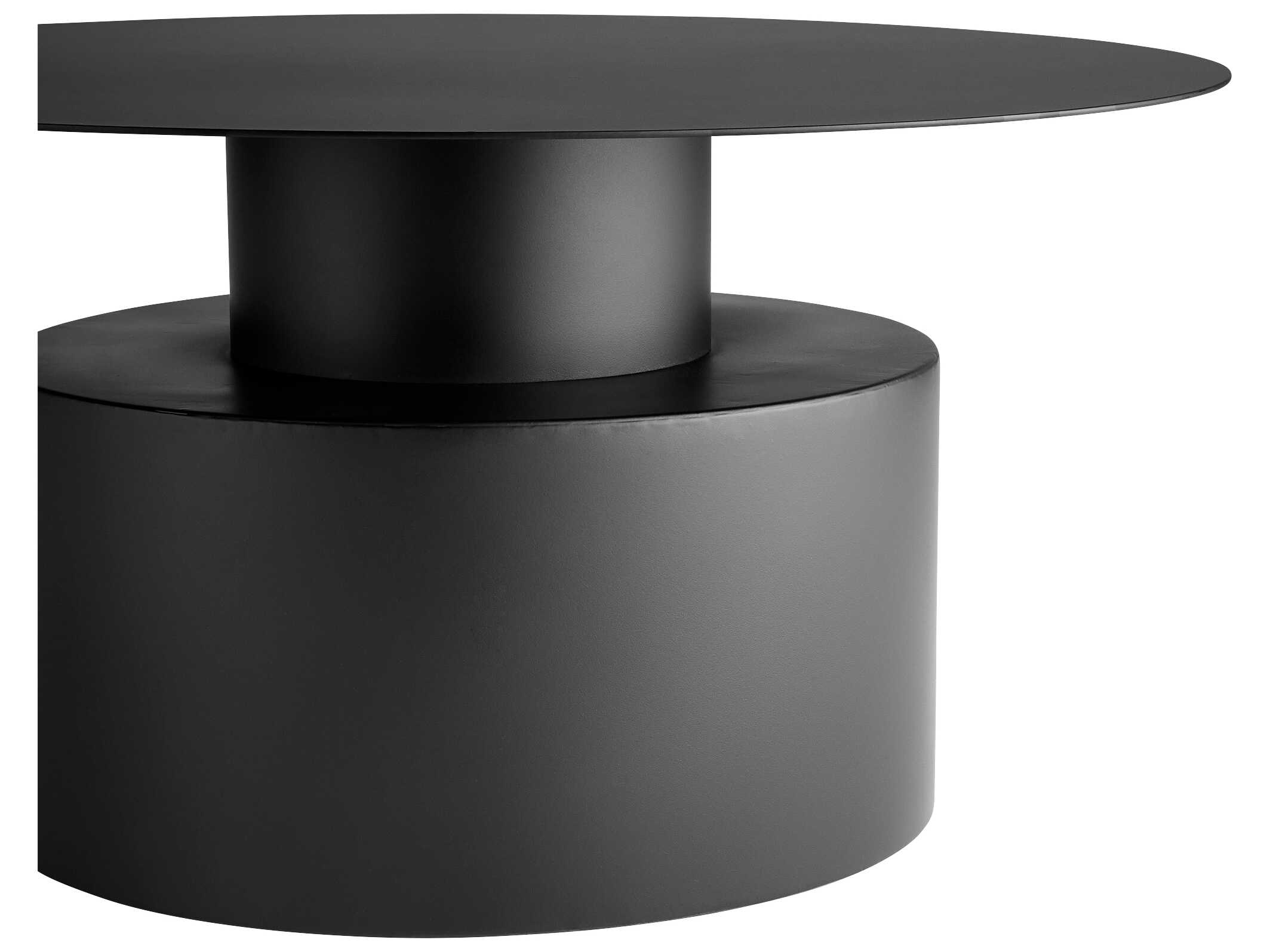 Cyan Design Round Metal Graphite Coffee Table