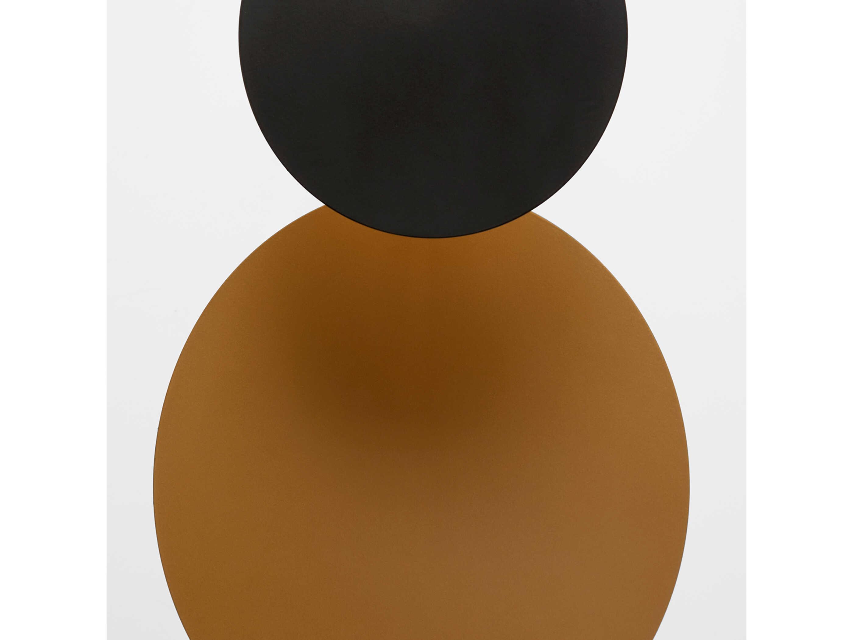 Cyan Design Round Metal Bronze Black End Table