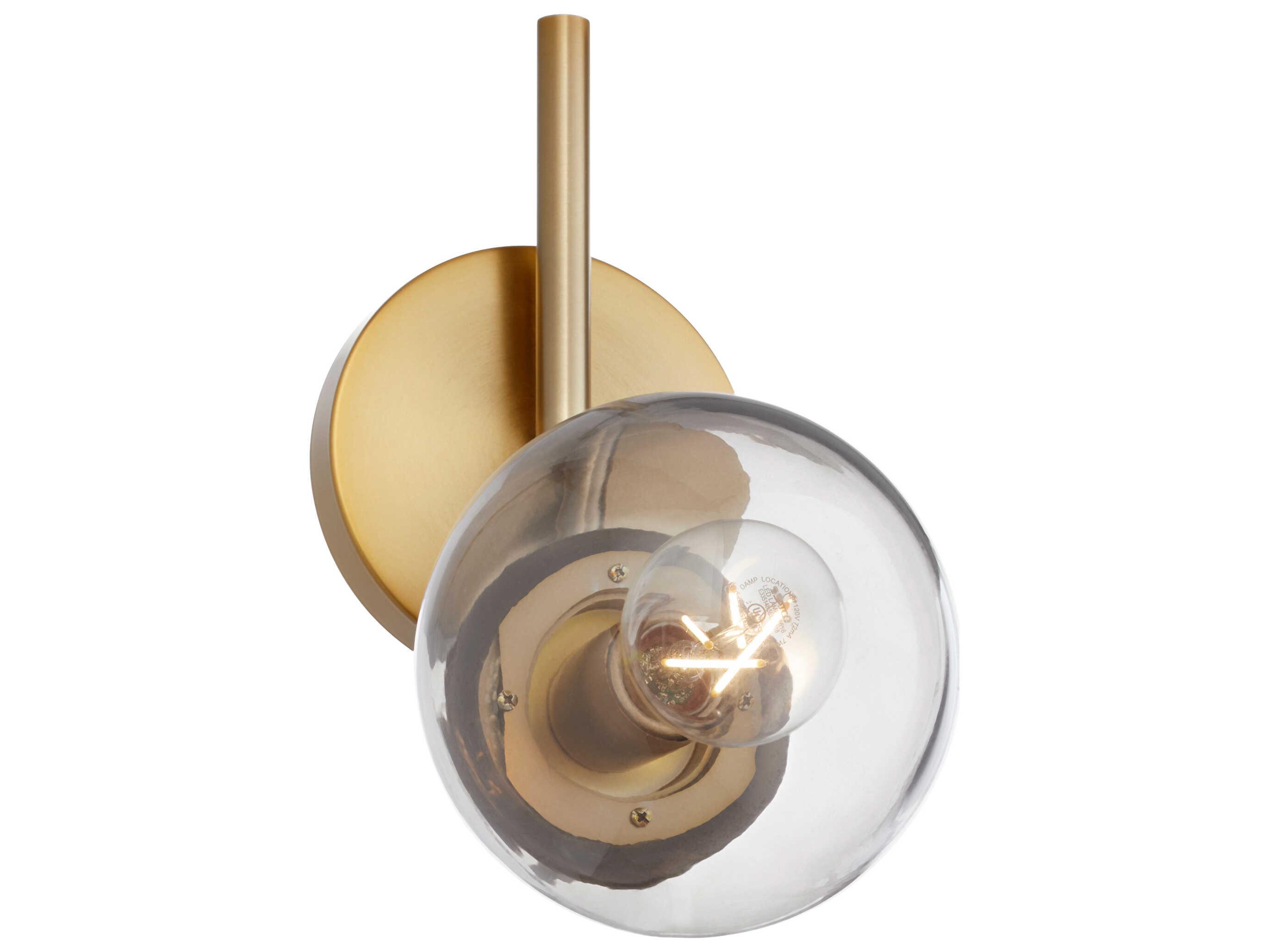 Cyan Design 1-Light Aged Brass Glass Wall Sconce