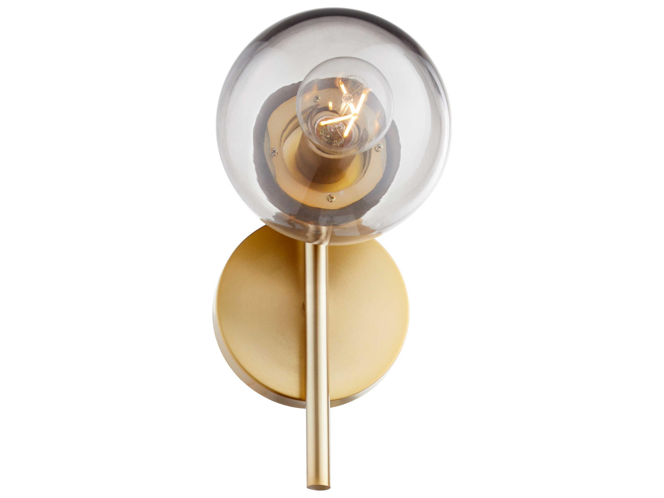 Cyan Design 1-Light Aged Brass Glass Wall Sconce