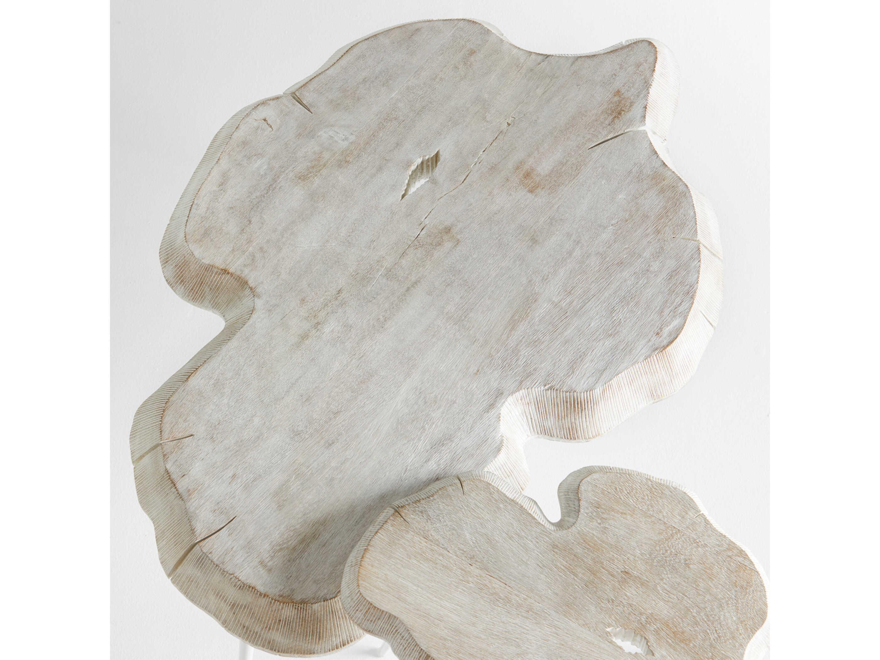 Cyan Design Wood Whitewash Coffee Table