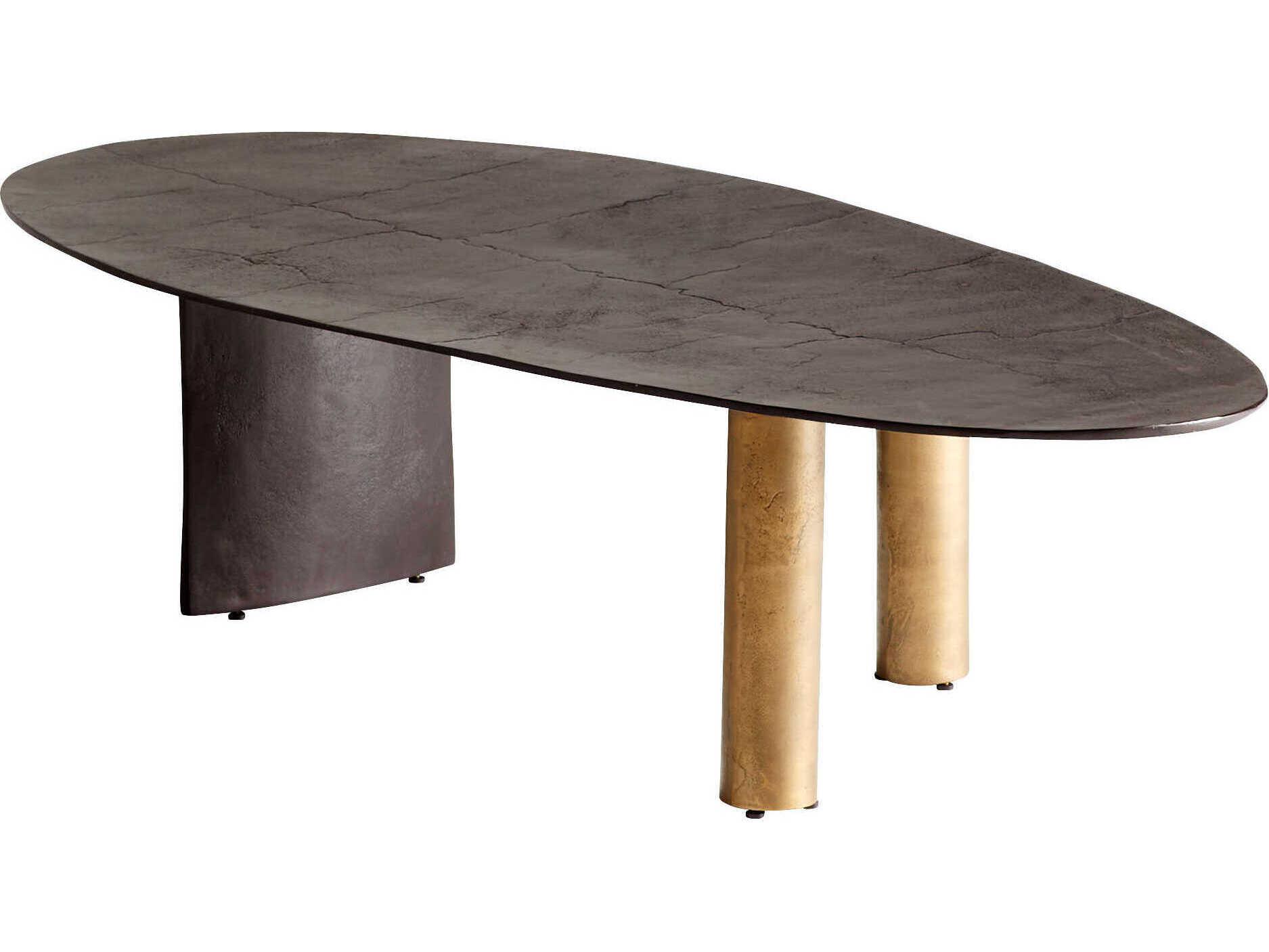 Cyan Design Draco Oval Metal Coffee Table