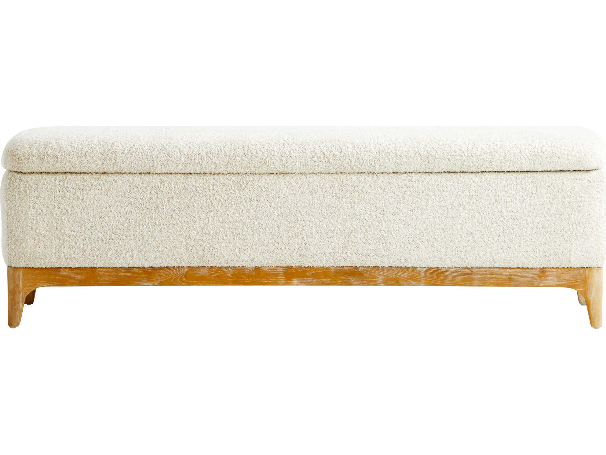 Cyan Design White Cream Upholstered Accent Bench