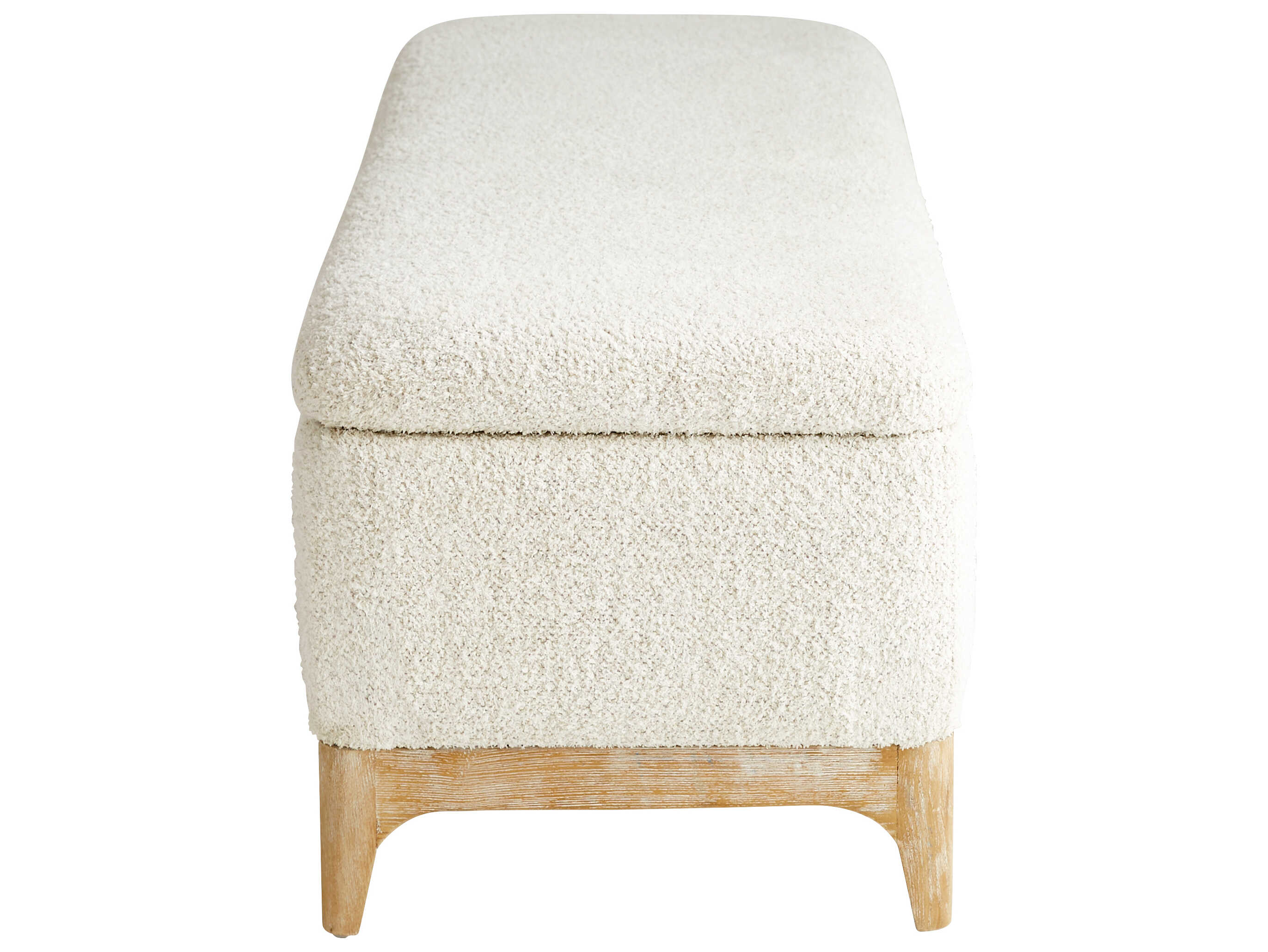 Cyan Design White Cream Upholstered Accent Bench