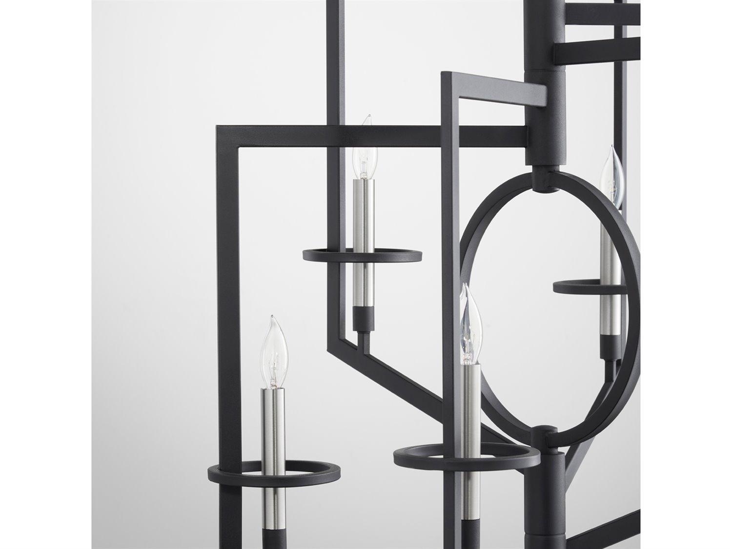 Cyan Design 6-Light Noir Black Candelabra Chandelier