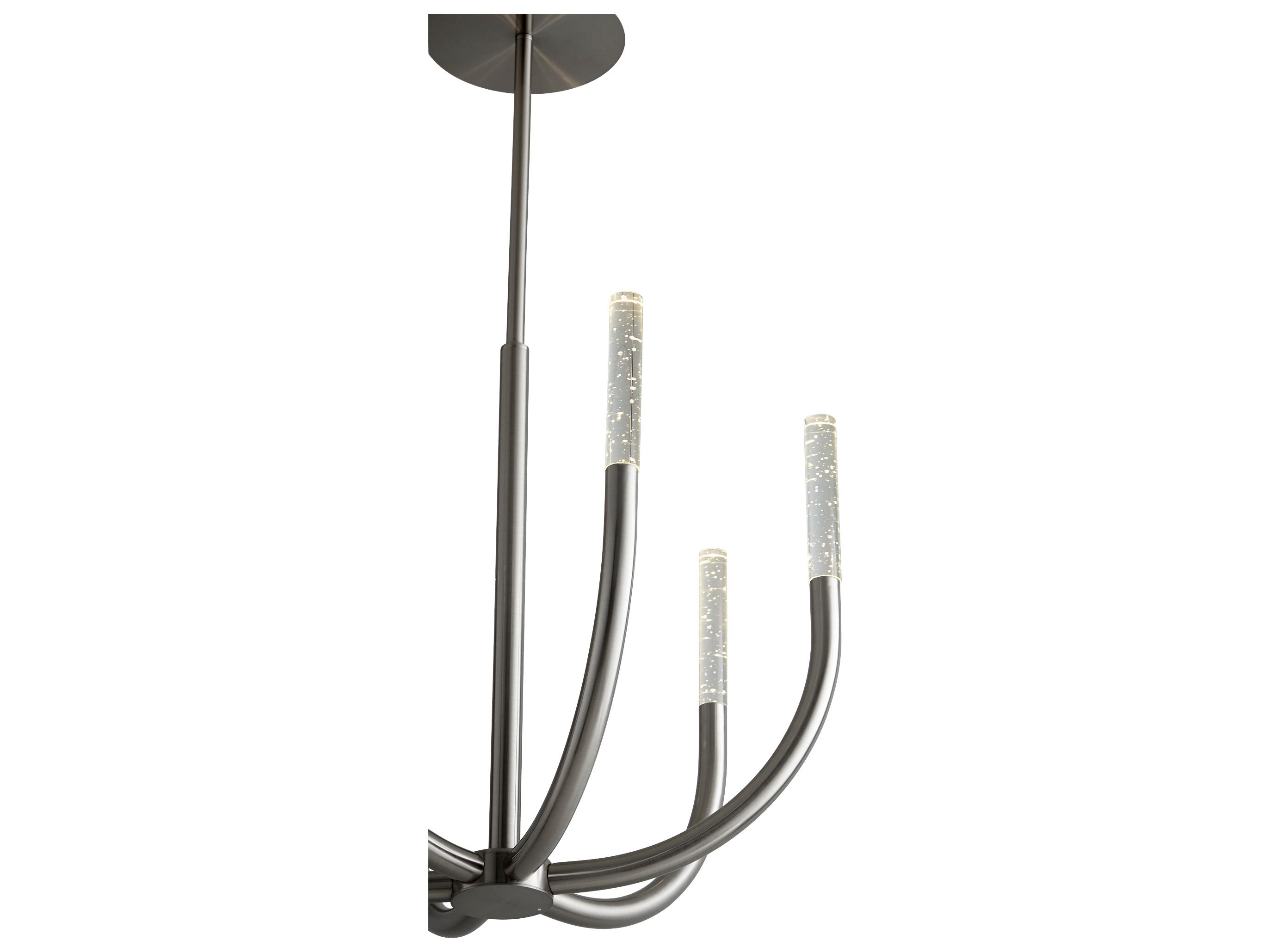 Cyan Design 6-Light Satin Nickel Candelabra Chandelier