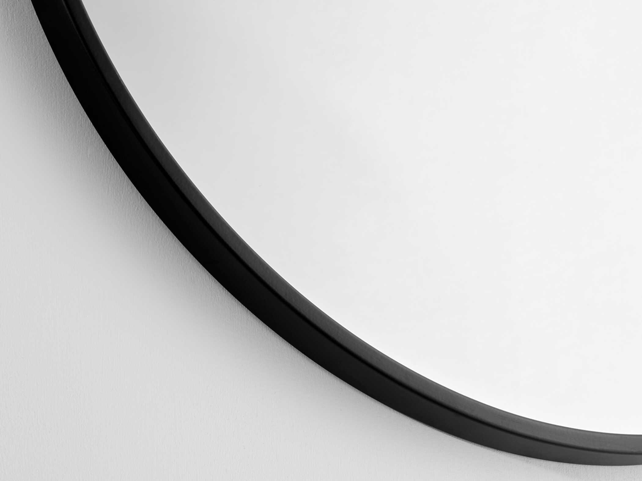 Cyan Design Harmony Black Round Wall Mirror