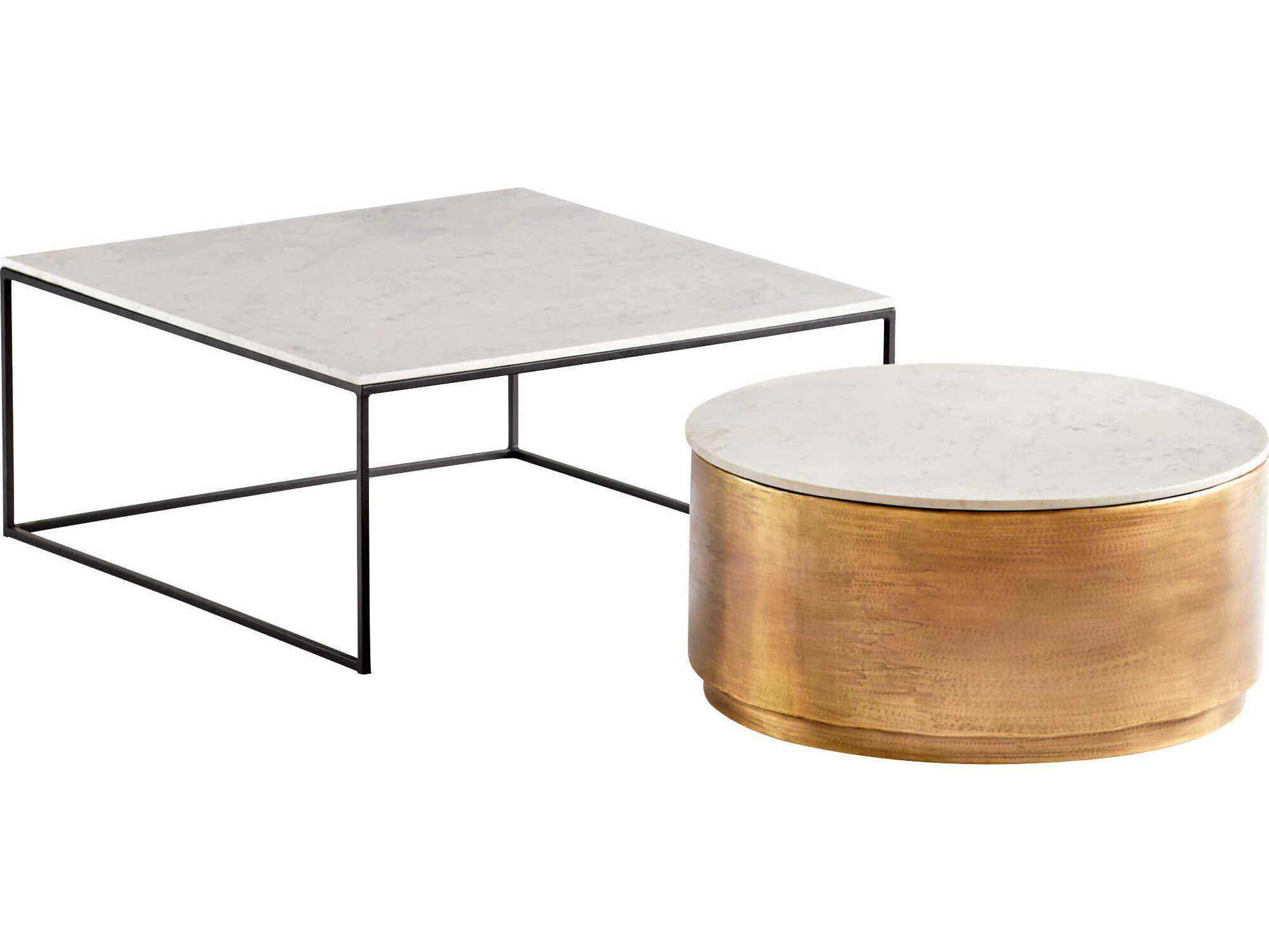 Cyan Design Nessman Square Marble Coffee Table