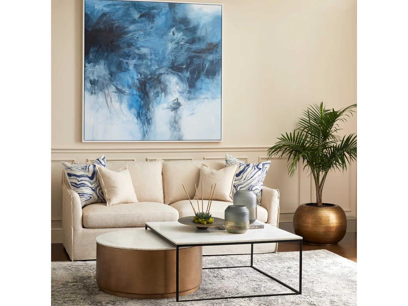 Cyan Design Nessman Square Marble Coffee Table