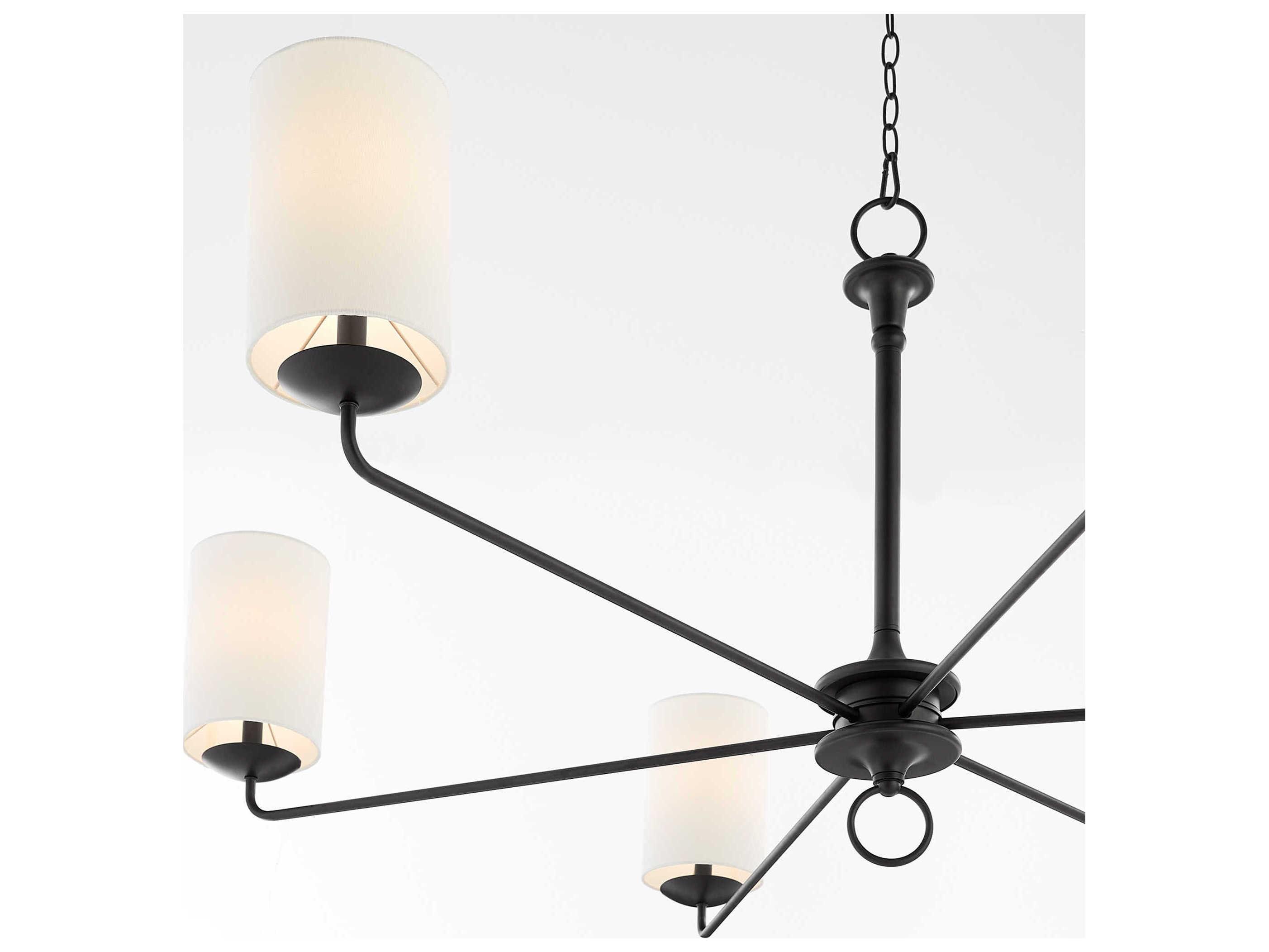 Cyan Design Ginevra 6-Light Black Cylinder Chandelier