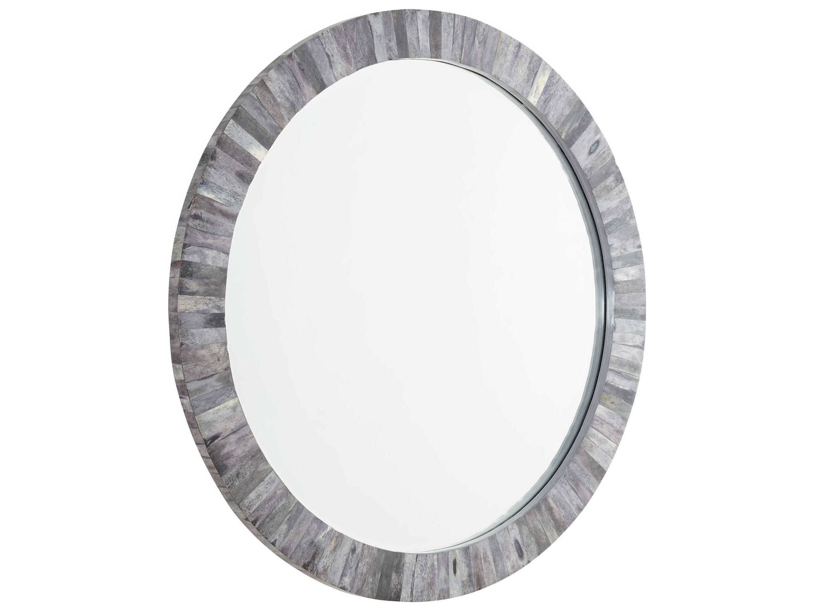 Cyan Design Nautilus Grey Round Wall Mirror