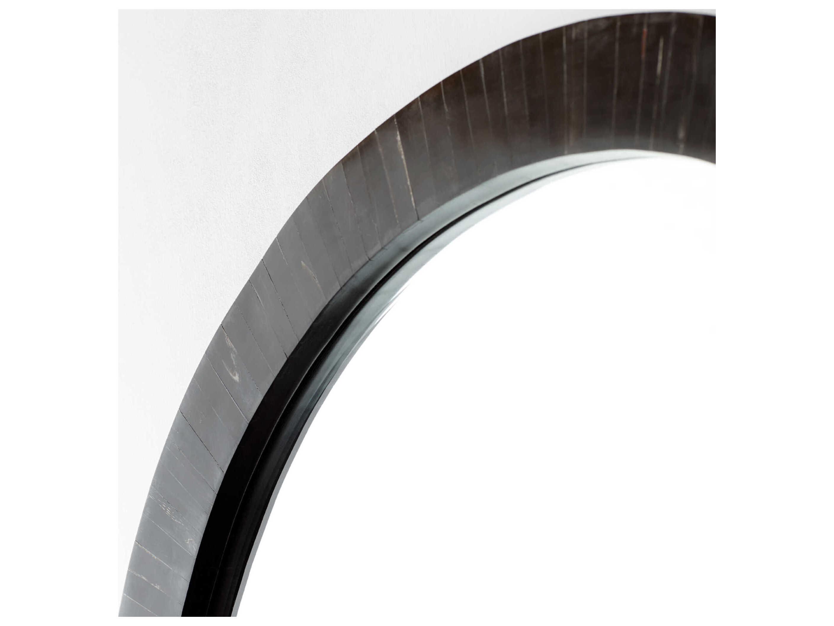 Cyan Design Nautilus Black Round Wall Mirror