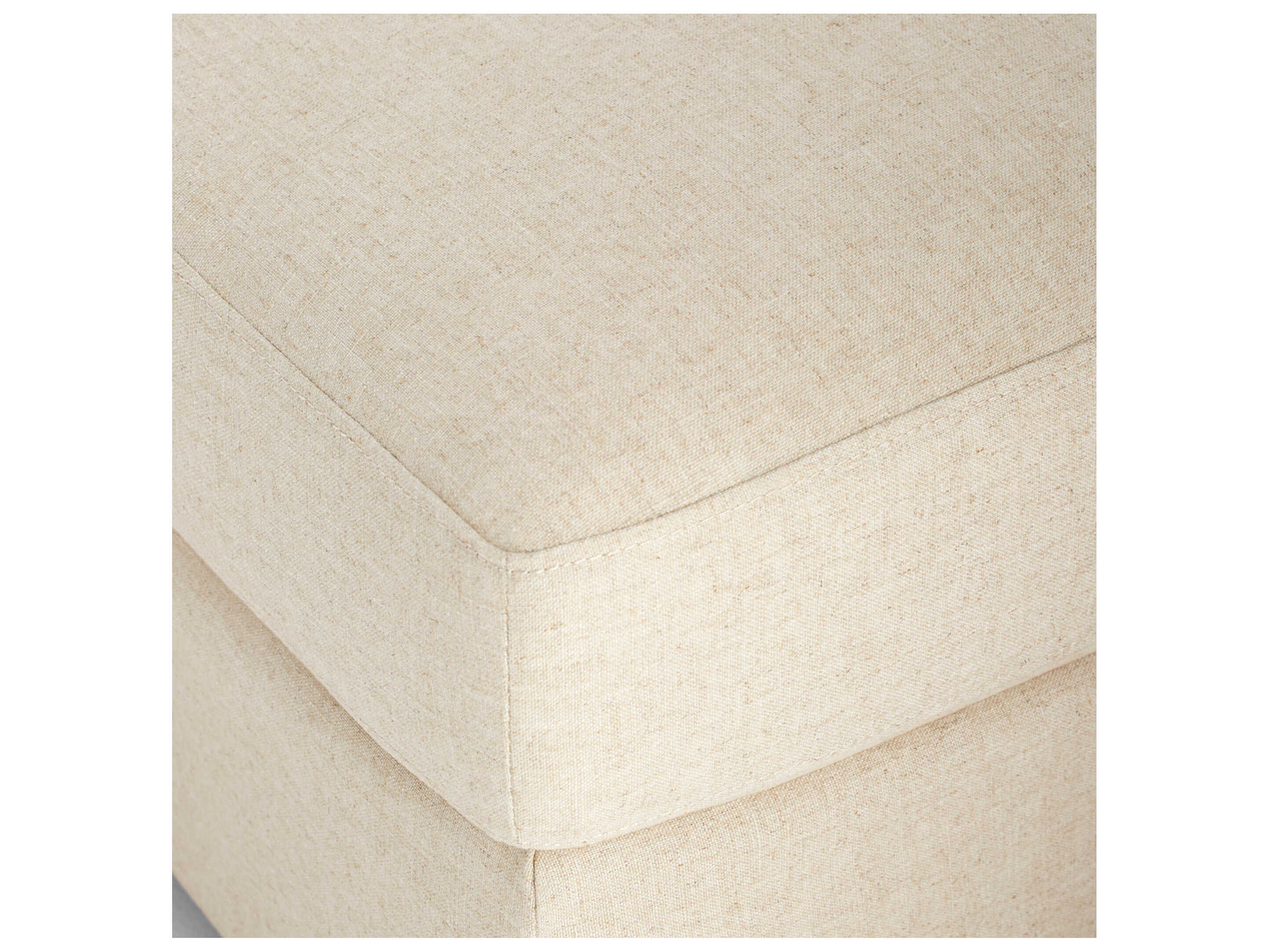 Cyan Design Sovente White Upholstered Ottoman