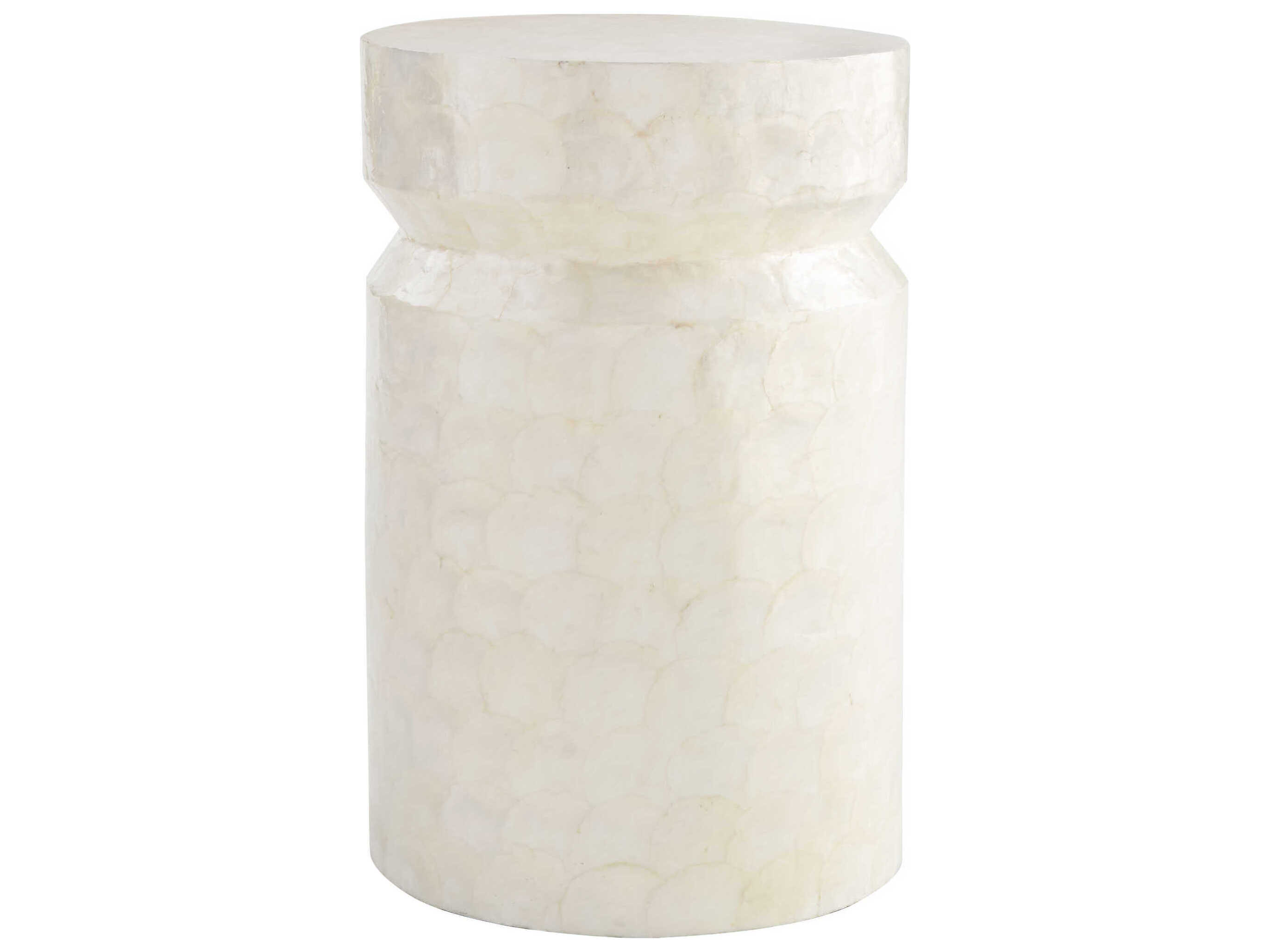 Cyan Design Triton Round Capiz End Table