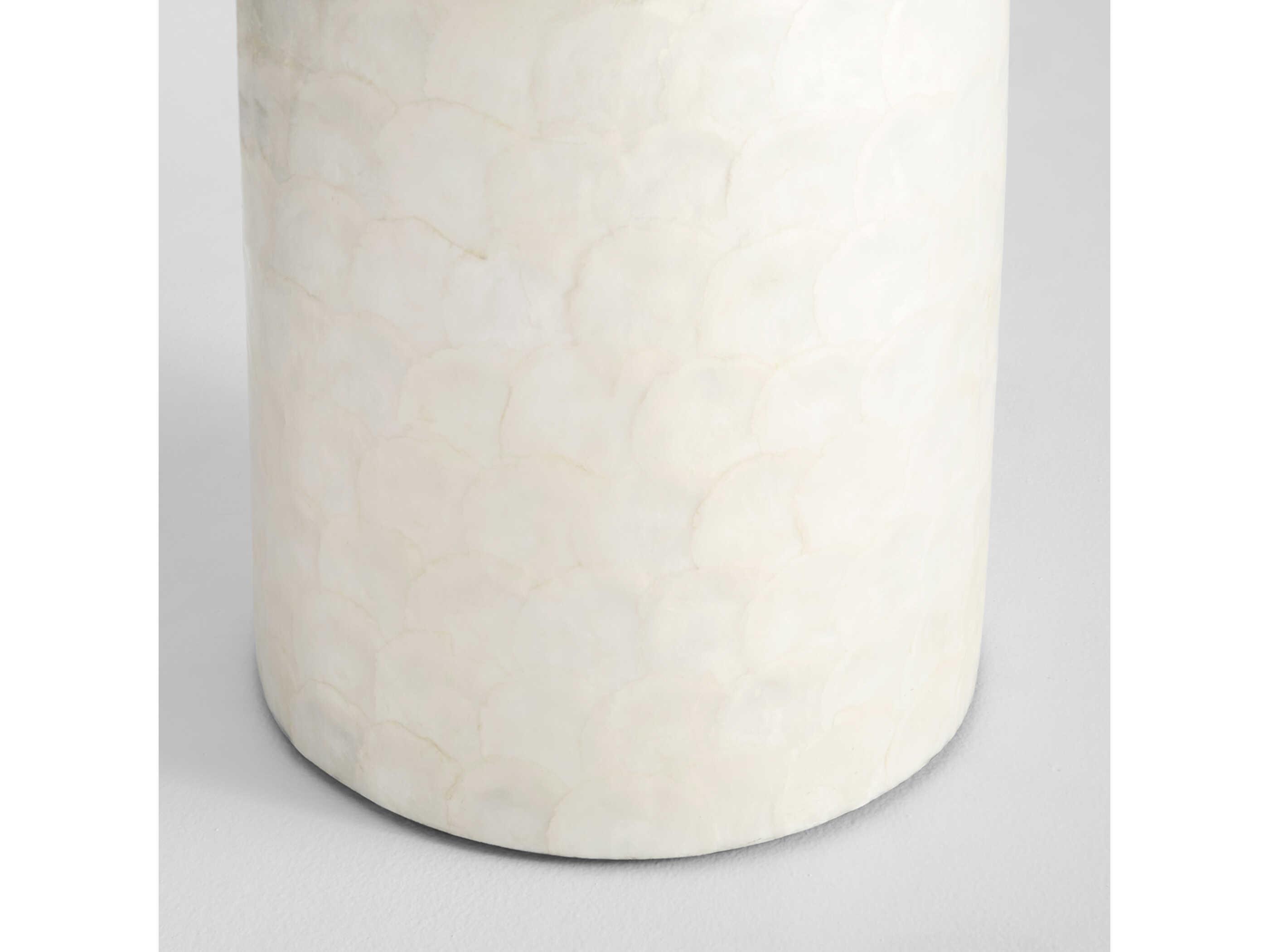 Cyan Design Triton Round Capiz End Table