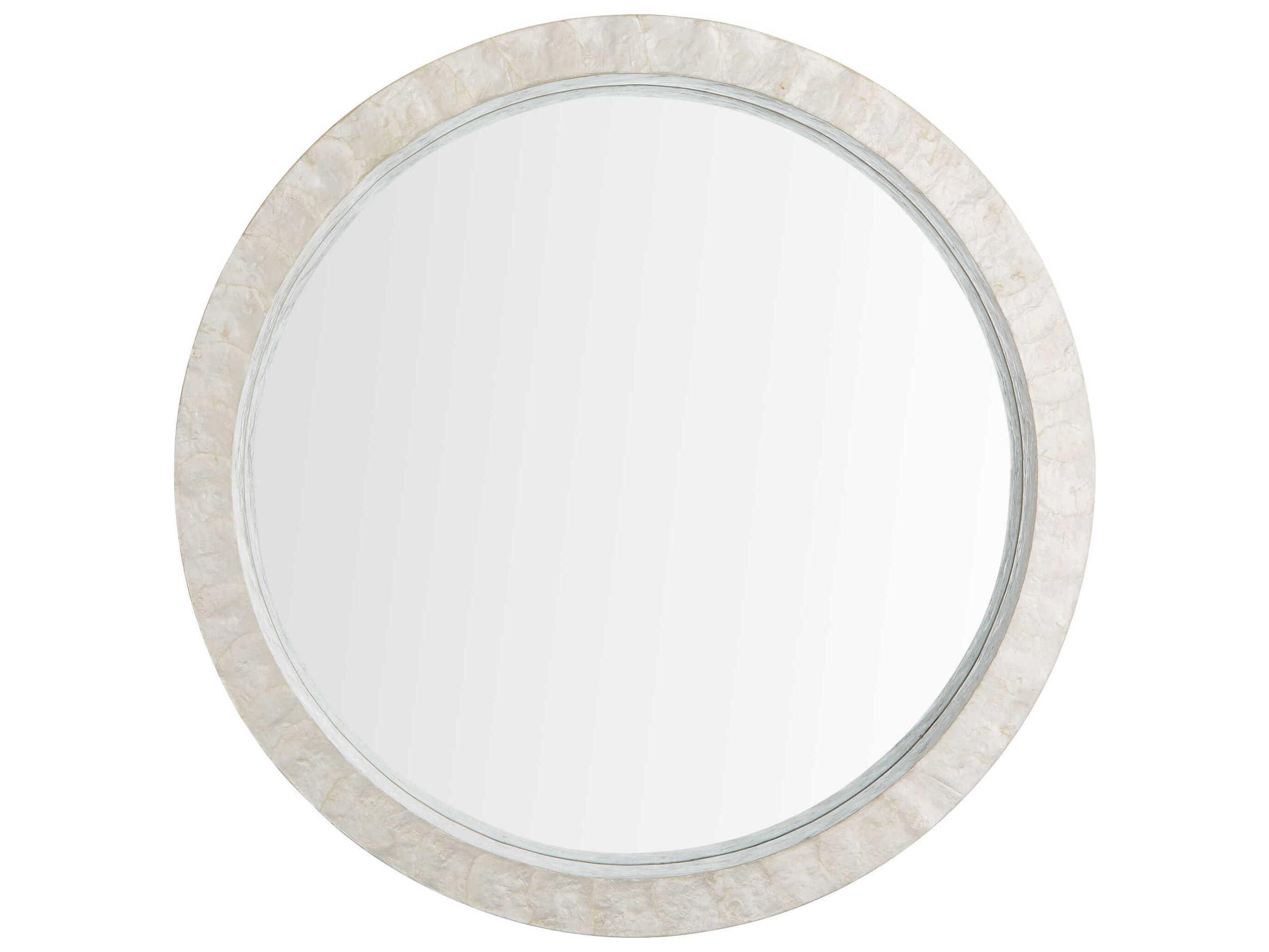 Cyan Design Triton White Round Wall Mirror