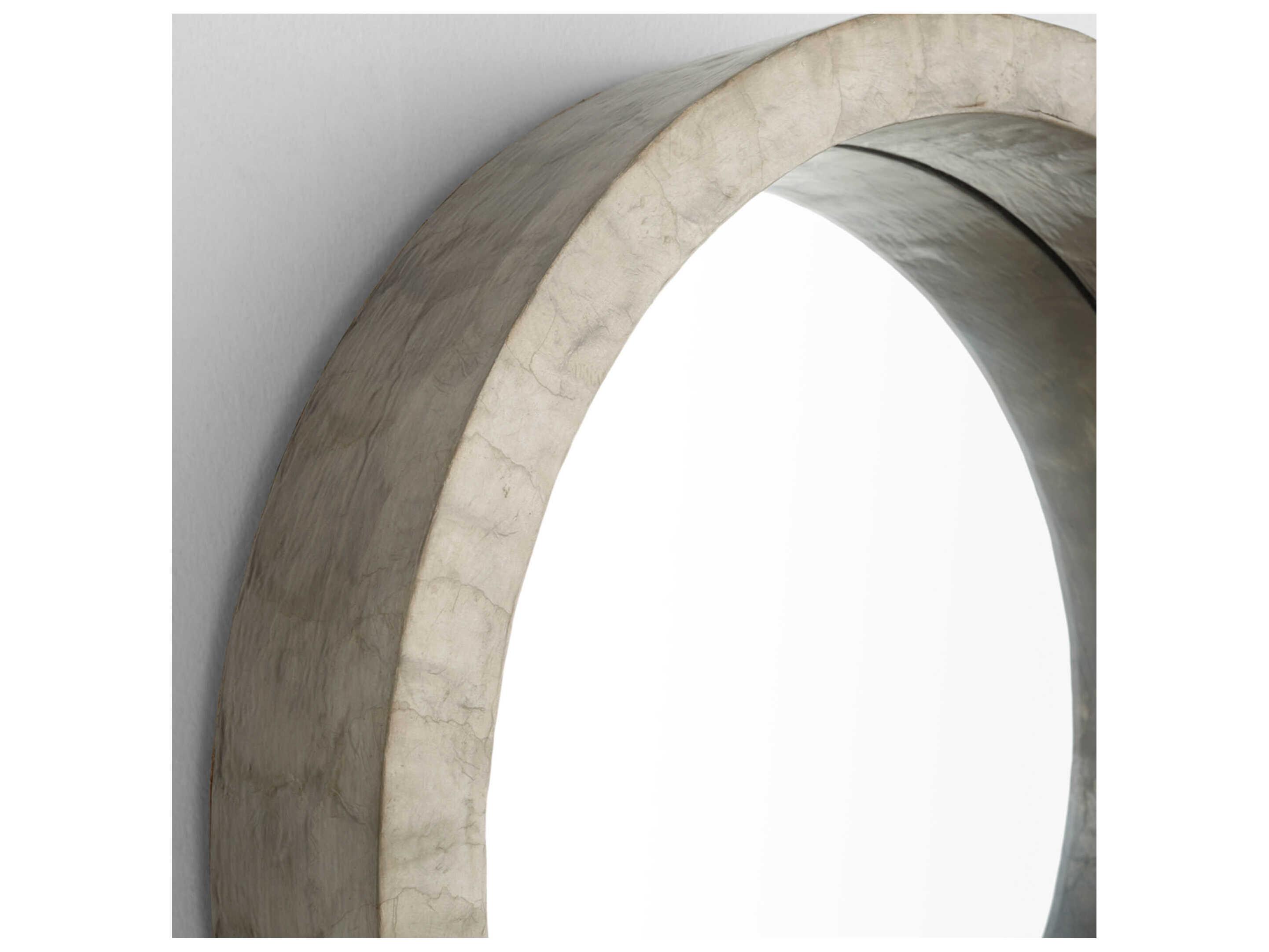 Cyan Design Triton Taupe Round Wall Mirror
