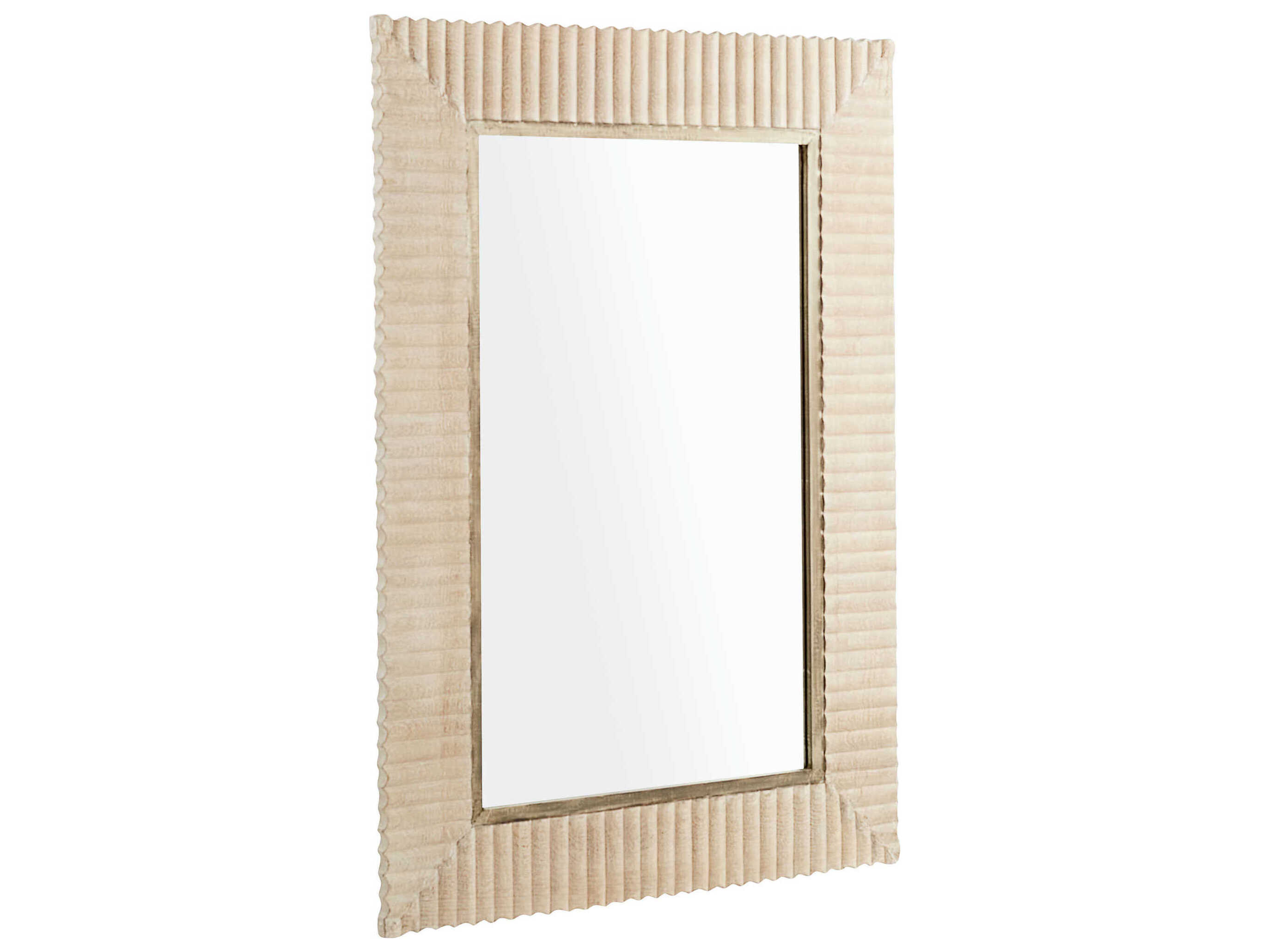 Cyan Design Estriada Cerused White Rectangular Wall Mirror
