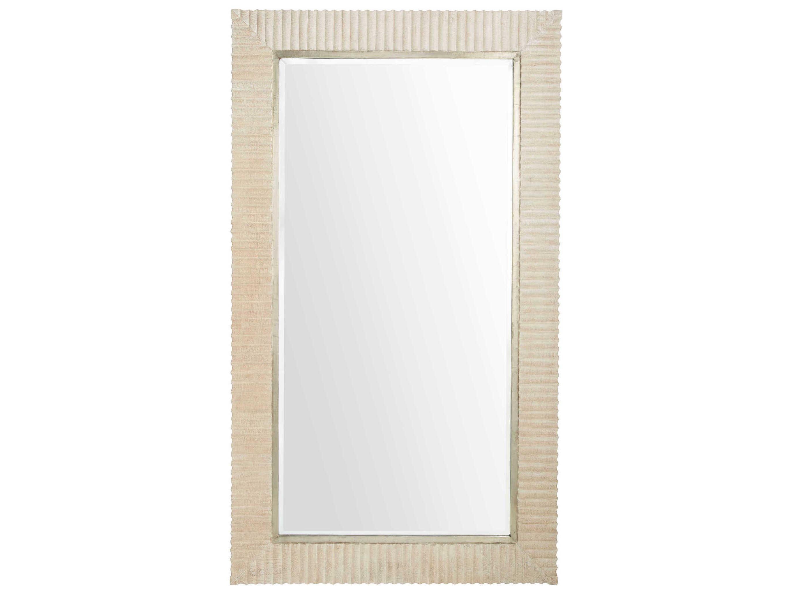 Cyan Design Estriada Cerused White Rectangular Floor Mirror