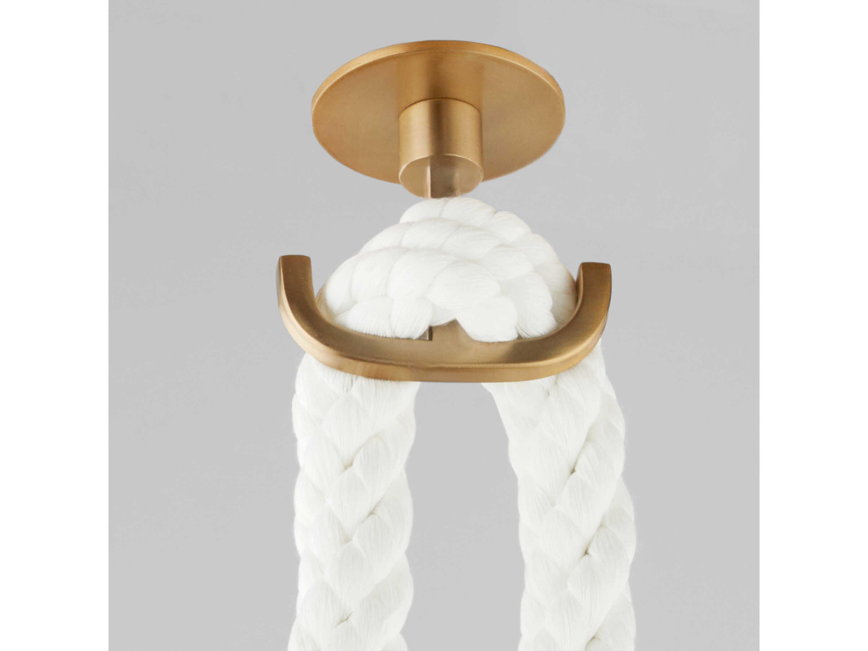 Cyan Design Rockport 3-Light Aged Brass Pendant