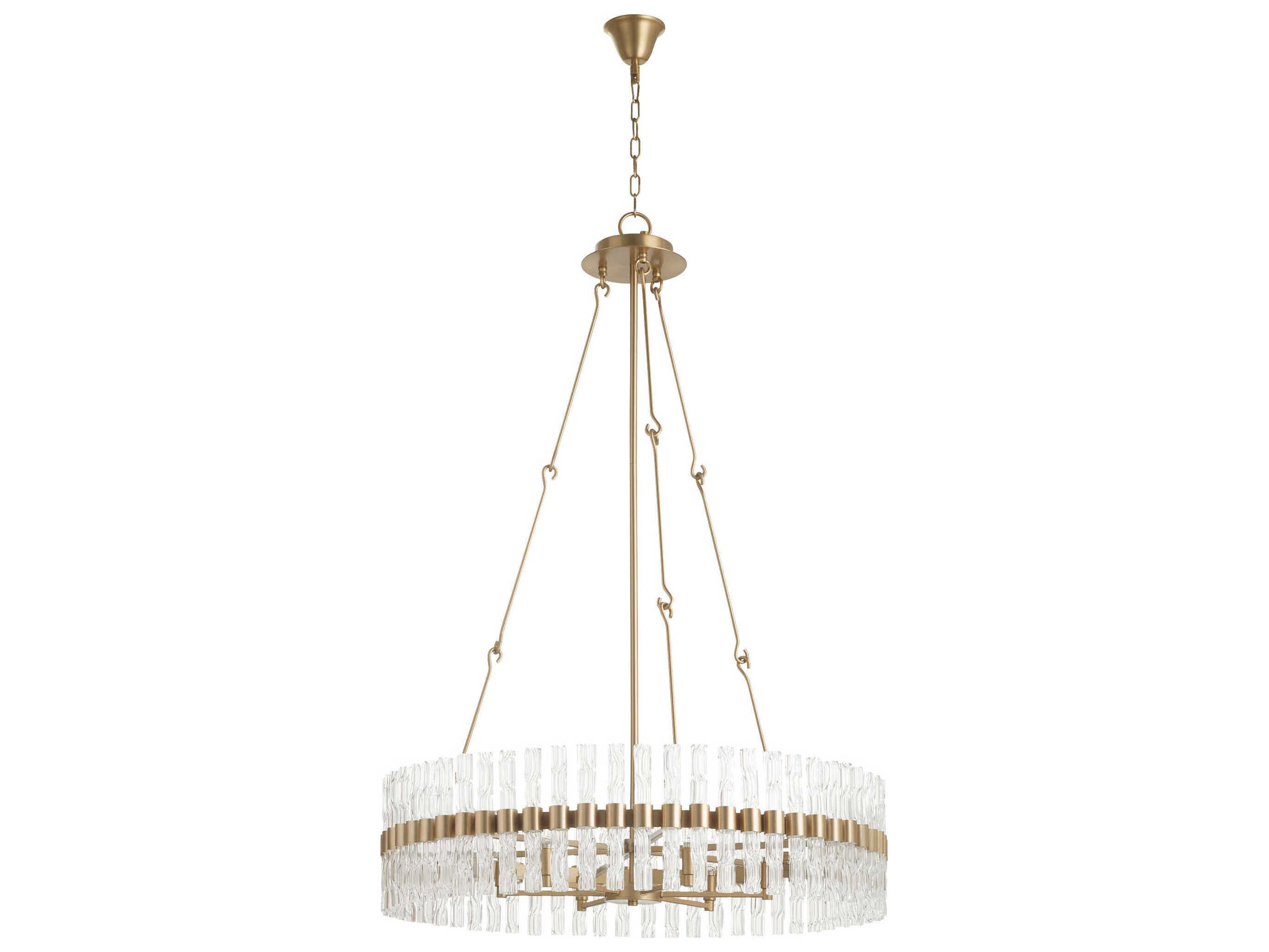 Cyan Design Nob 6-Light Aged Brass Round Chandelier