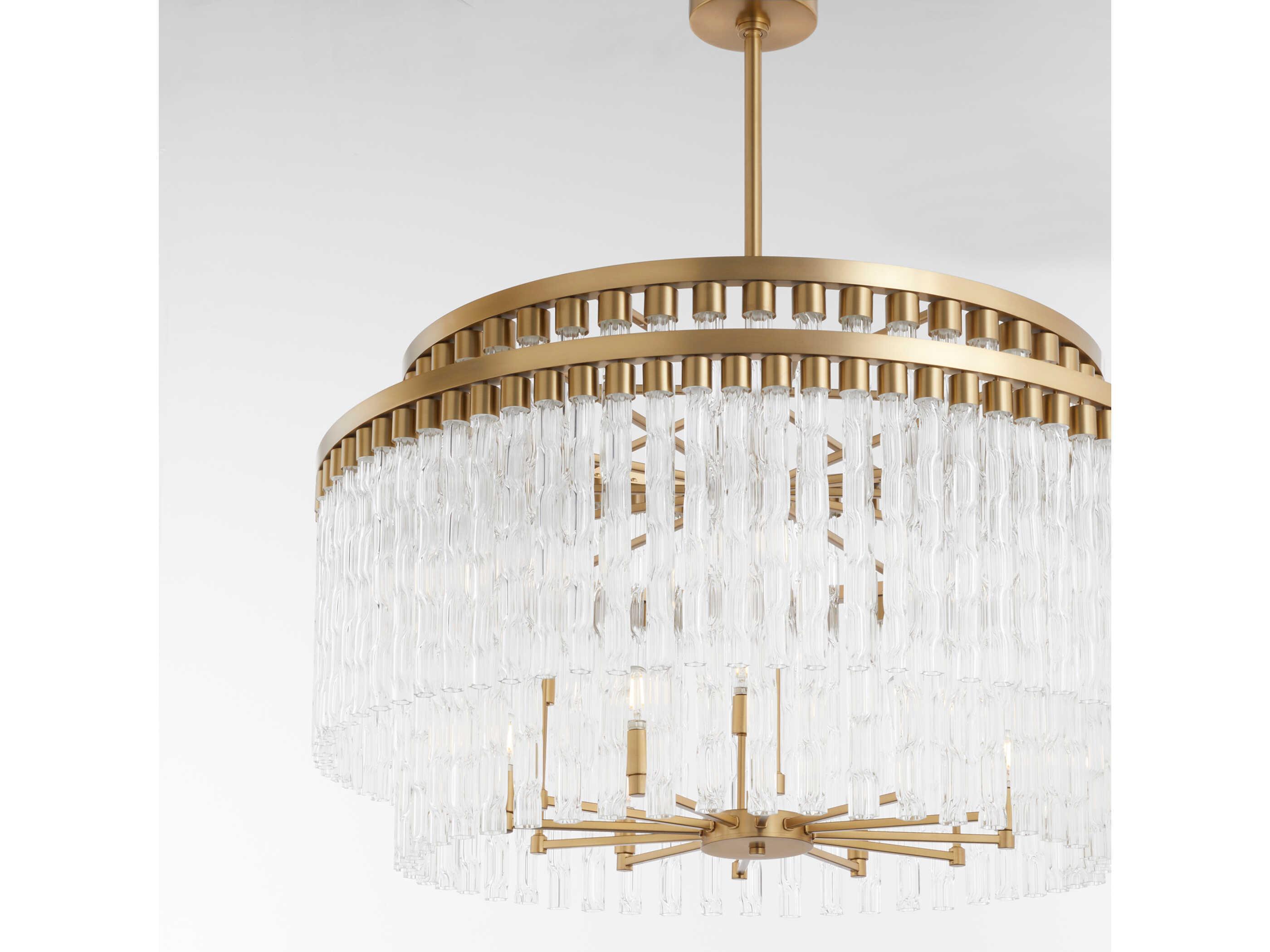 Cyan Design Nob 12-Light Aged Brass Candelabra Chandelier