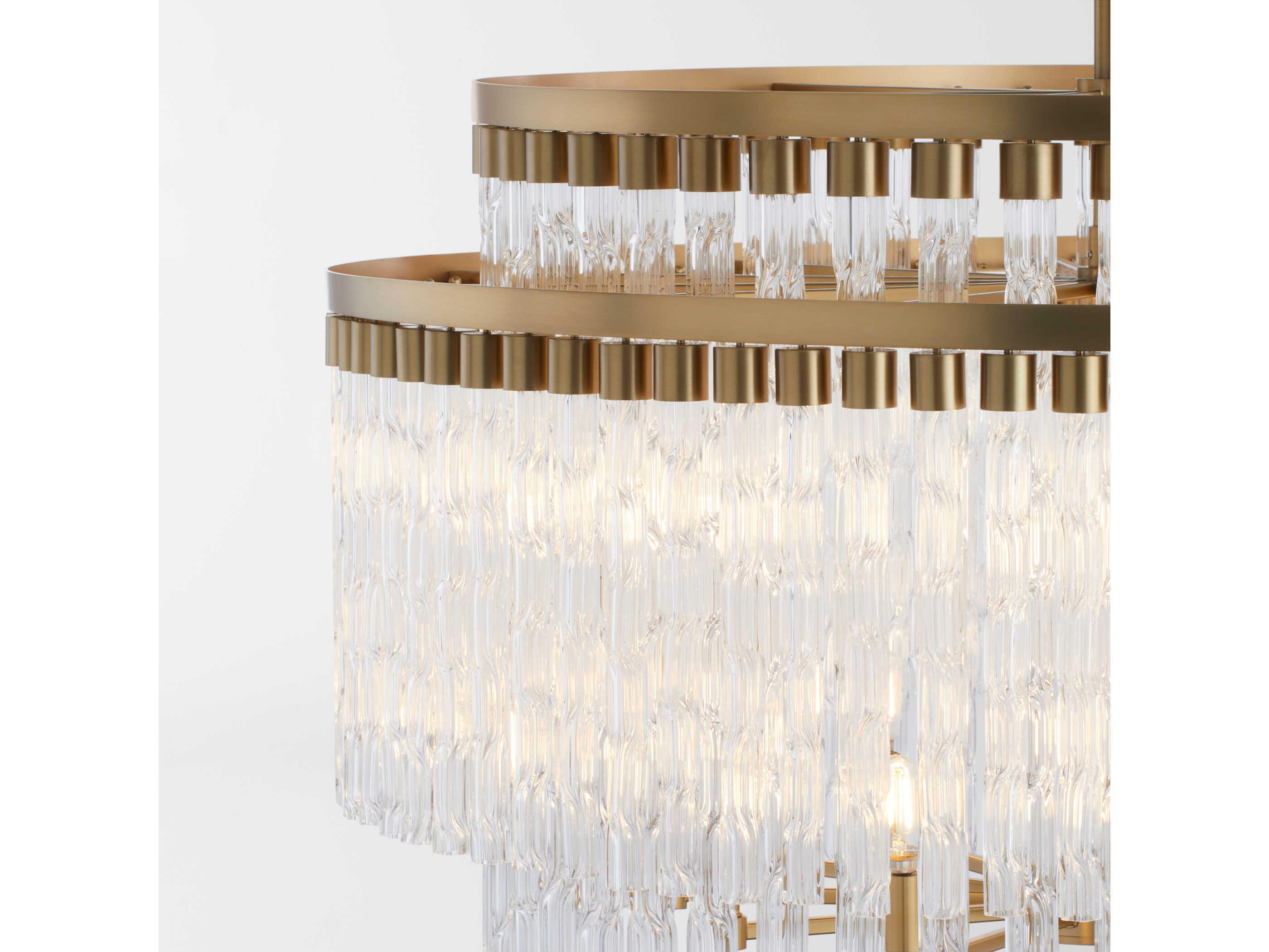 Cyan Design Nob 12-Light Aged Brass Candelabra Chandelier