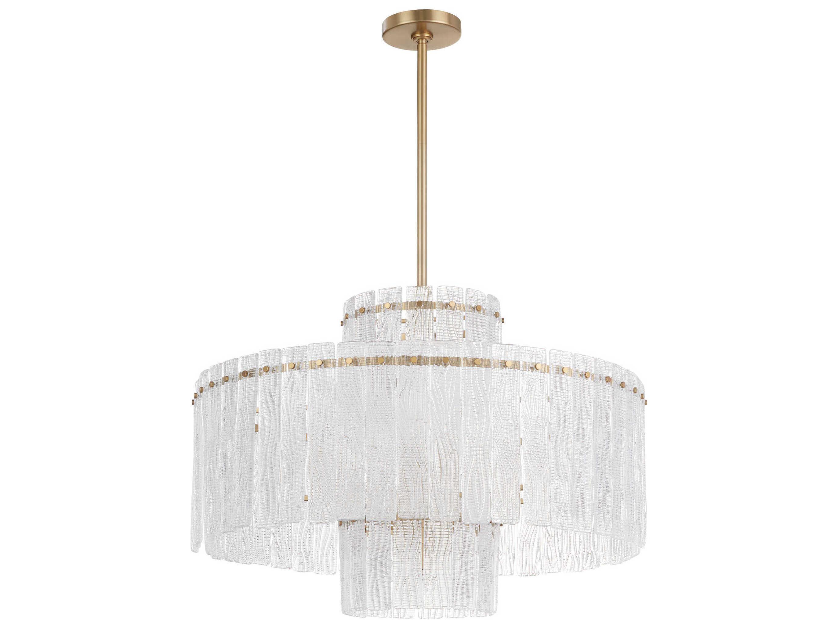 Cyan Design Othello 9-Light Aged Brass Clear Chandelier