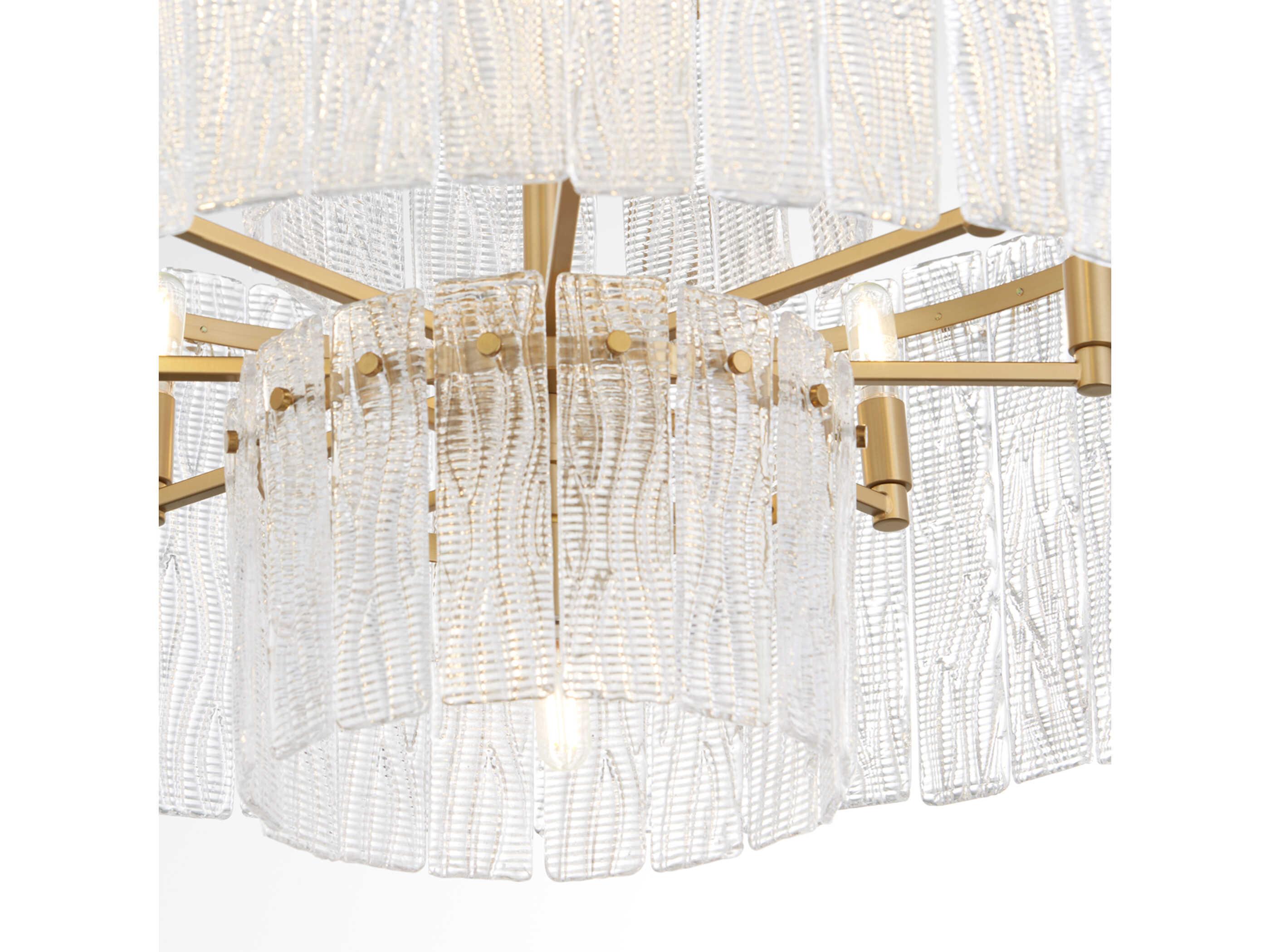 Cyan Design Othello 9-Light Aged Brass Clear Chandelier