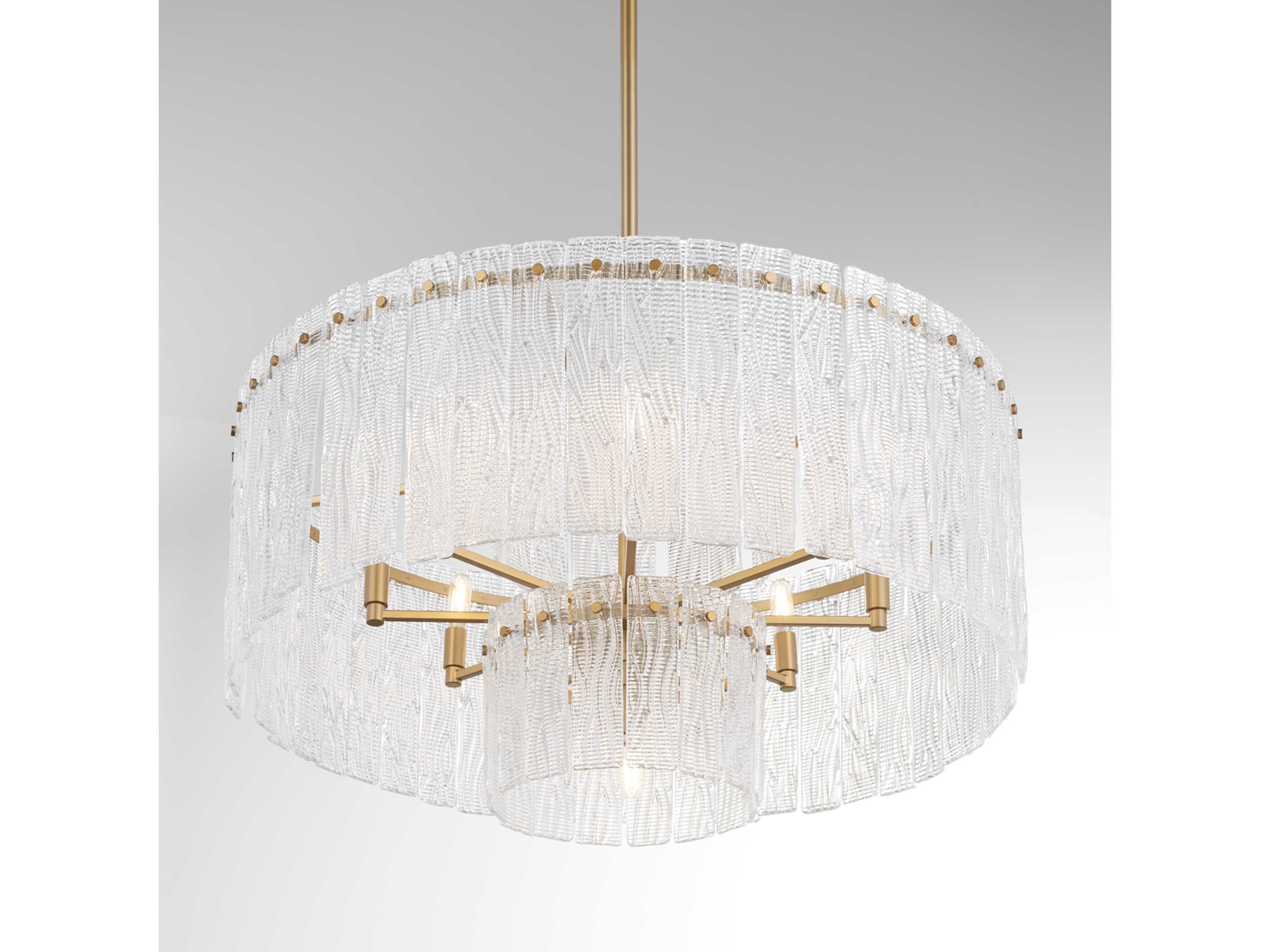 Cyan Design Othello 9-Light Aged Brass Clear Chandelier