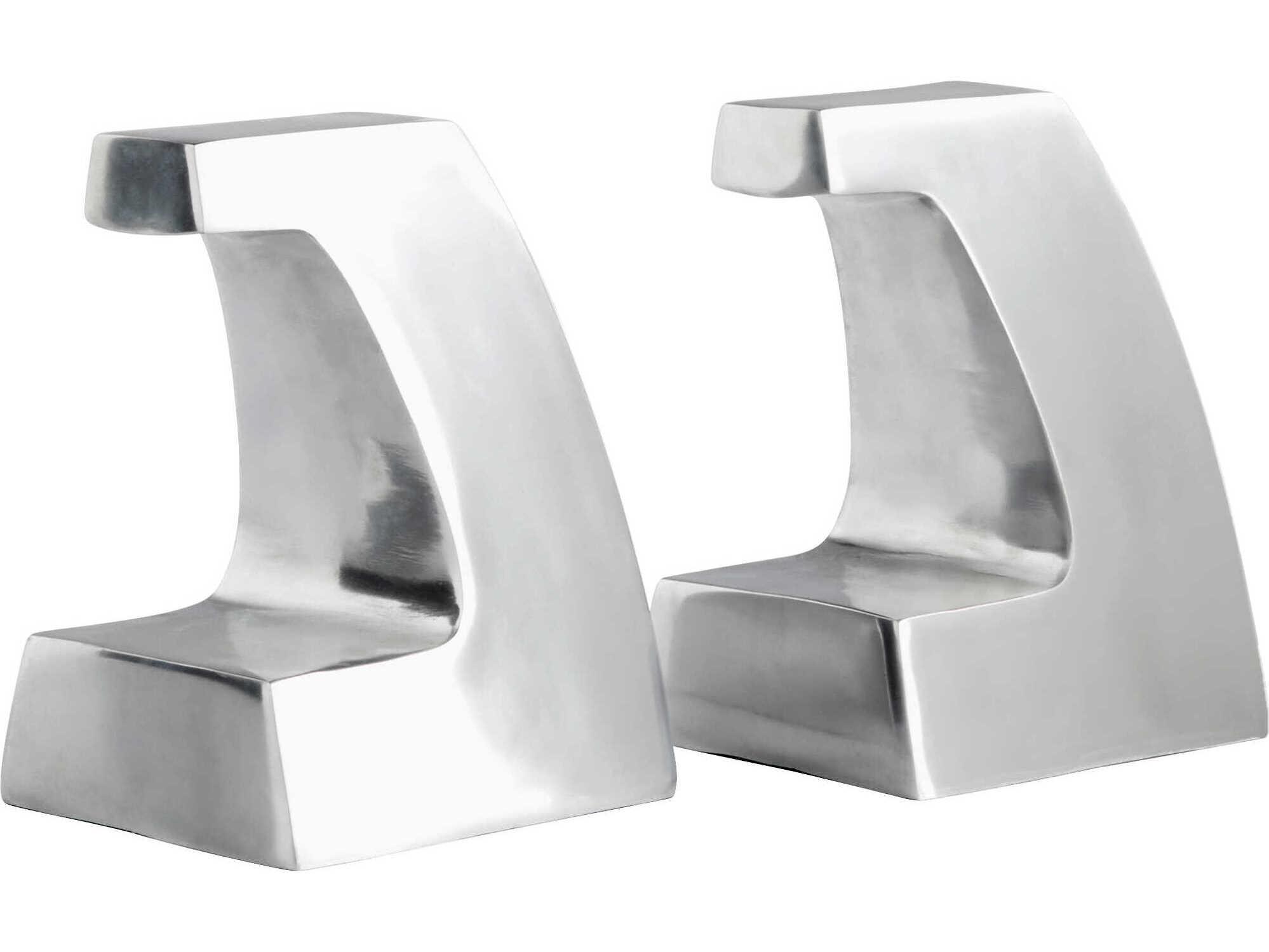 Cyan Design Polished Aluminum Apostrophe Bookend