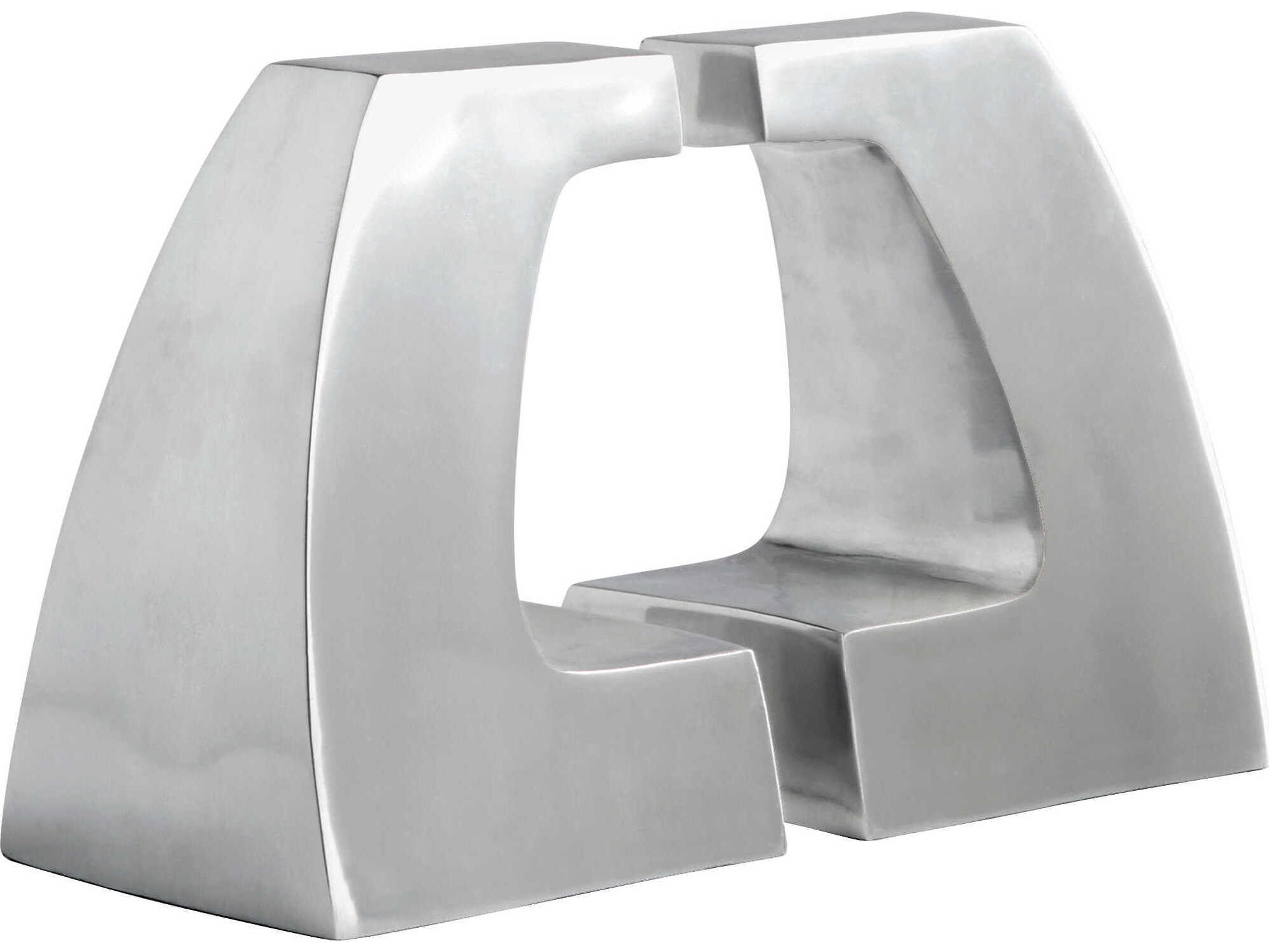 Cyan Design Polished Aluminum Apostrophe Bookend
