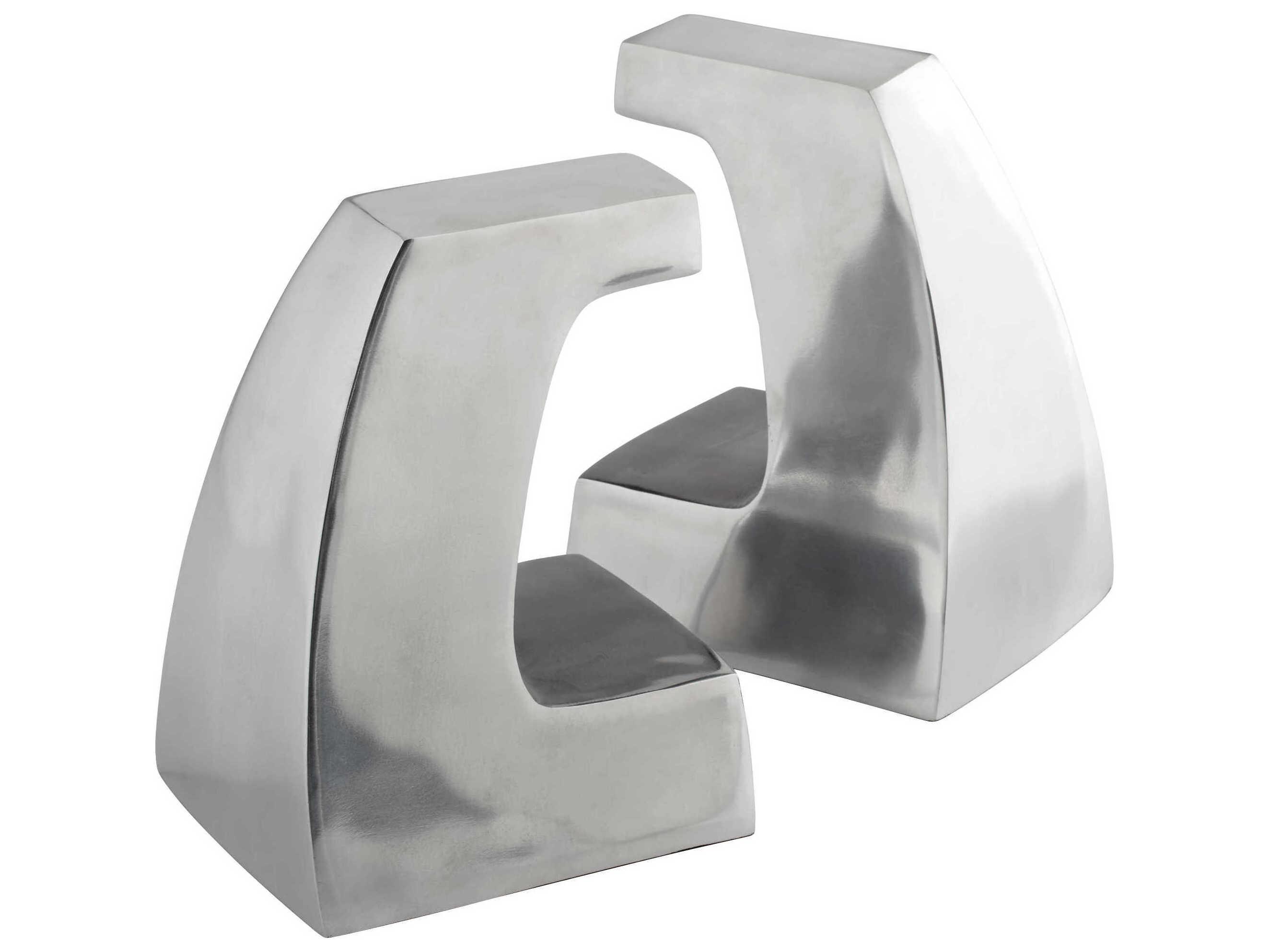 Cyan Design Polished Aluminum Apostrophe Bookend