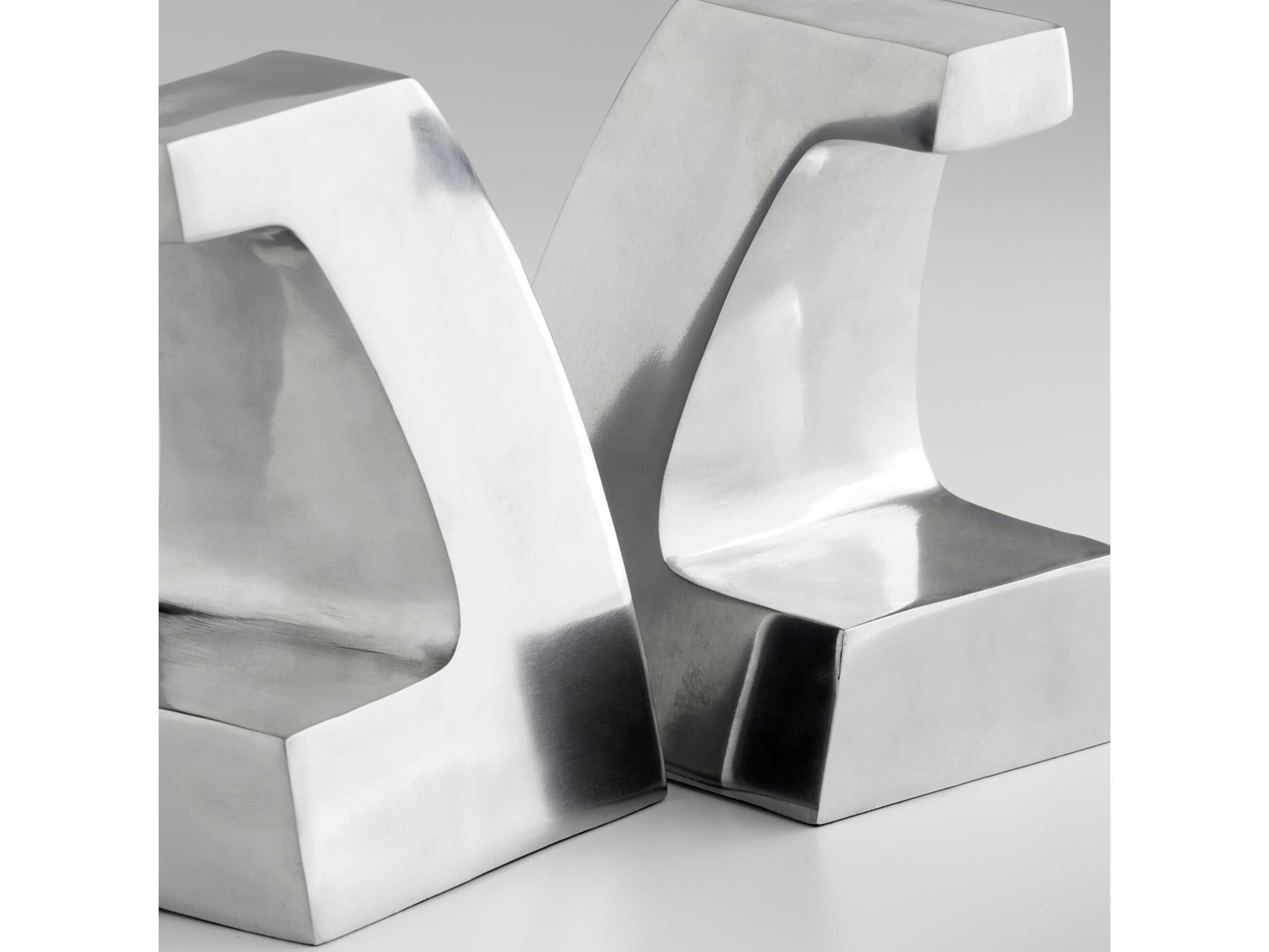Cyan Design Polished Aluminum Apostrophe Bookend